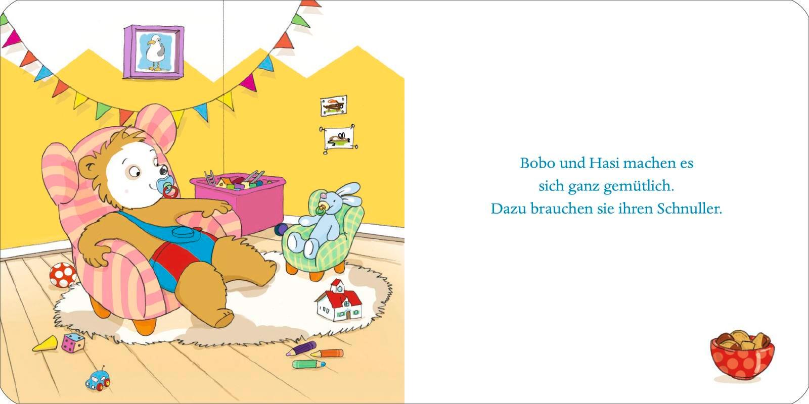 Beispielinhalt (Bild) Bobo & Hasi brauchen keinen Schnuller mehr