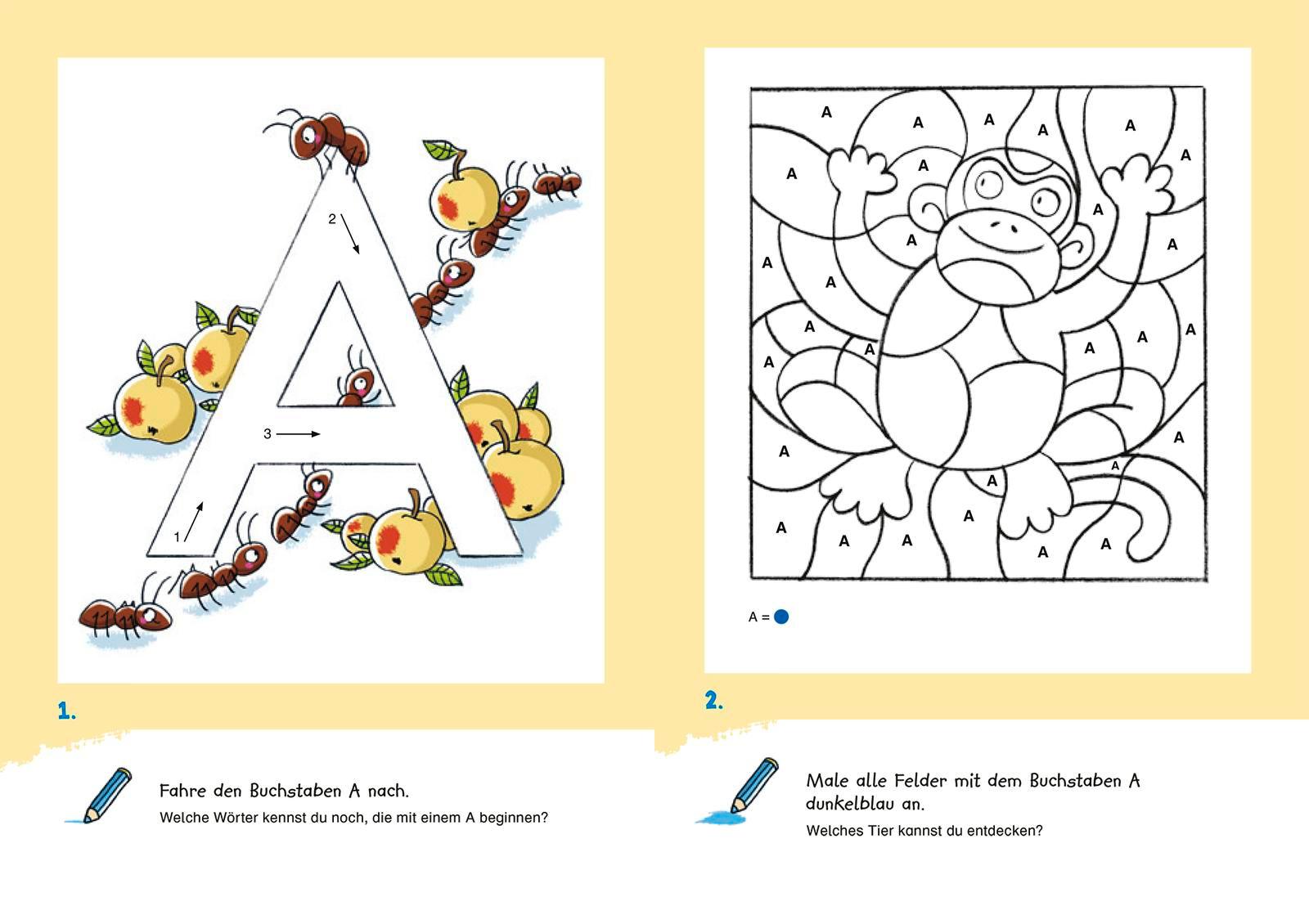 Beispielinhalt (Bild) Duden Leseprofi - Buchstabenspaß für die Vorschule