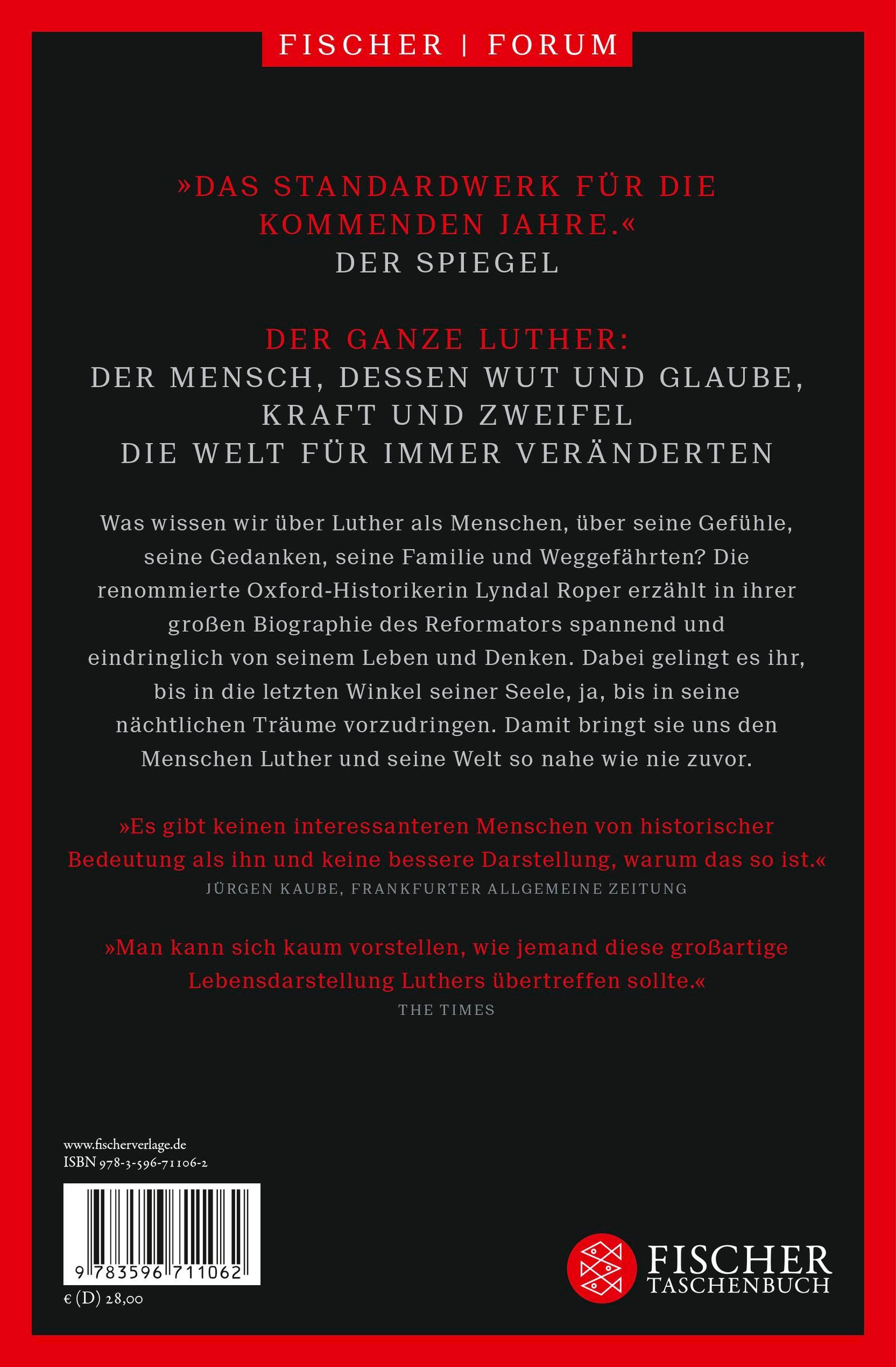 Rückseitencover Der Mensch Martin Luther