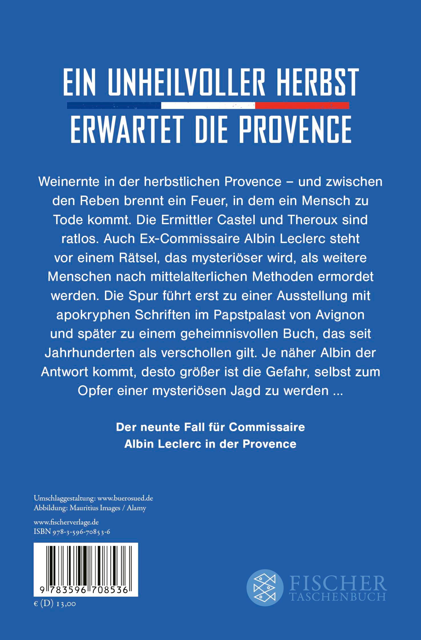 Rückseitencover Unheilvolle Provence