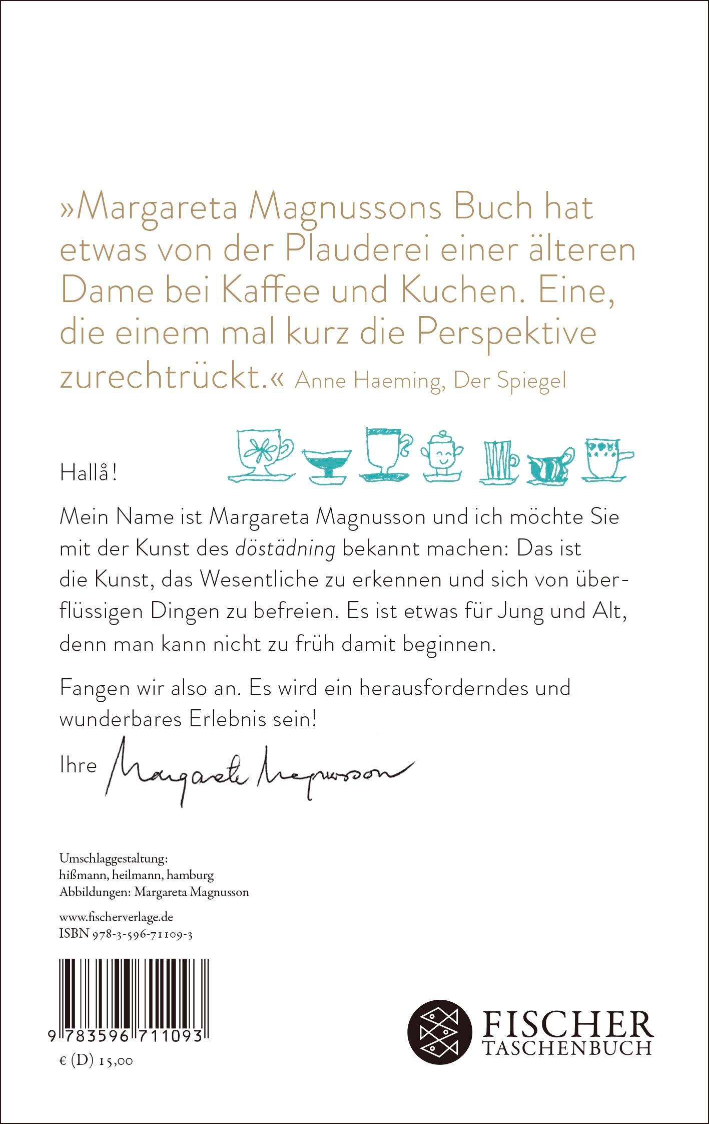 Rückseitencover Frau Magnussons Kunst, die letzten Dinge des Lebens zu ordnen