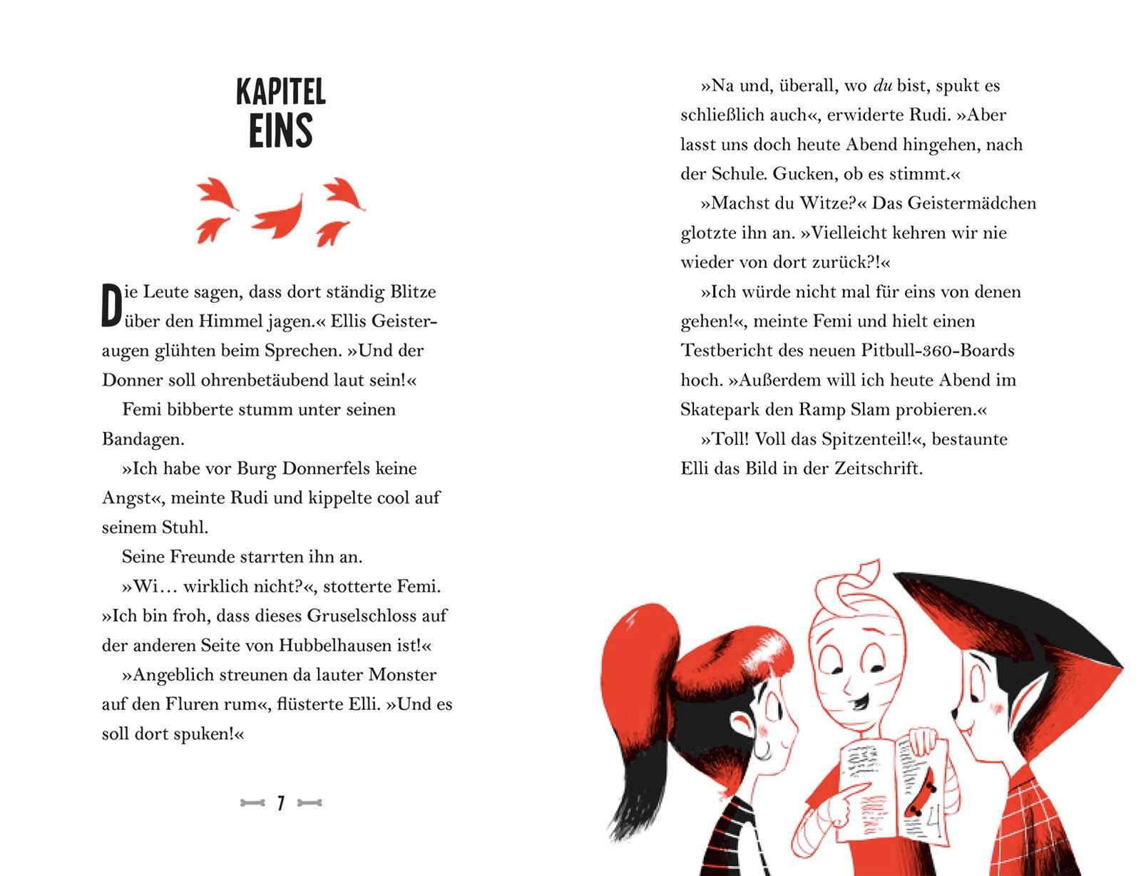 Beispielinhalt (Bild) Rudi und das Gruselrudel ¿ Ein Monster in der Schule