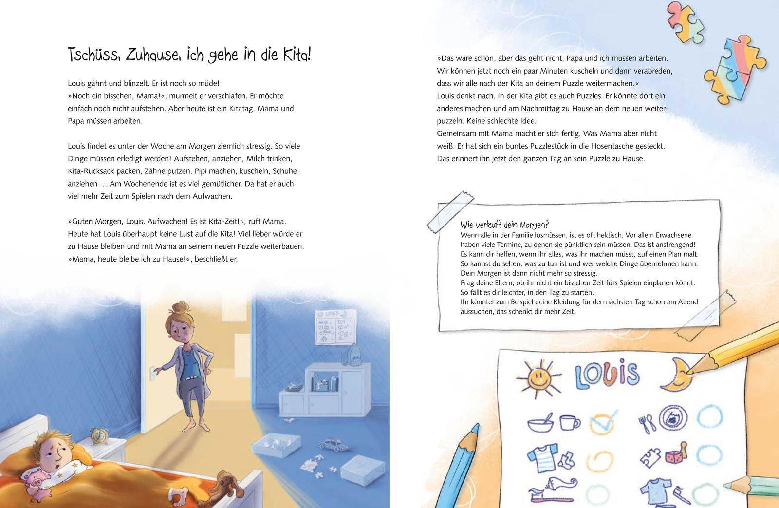 Beispielinhalt (Bild) Tschüss und Kuss