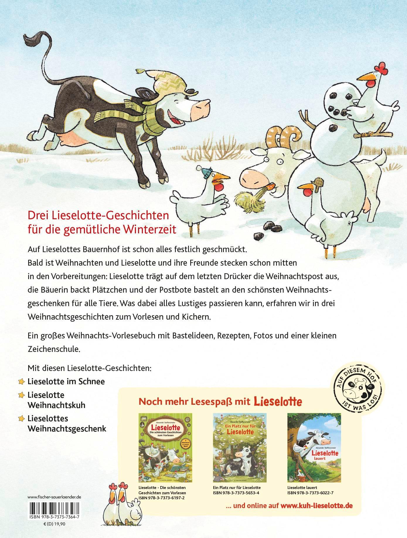 Rückseitencover Lieselotte: Die schönsten Geschichten zu Weihnachten