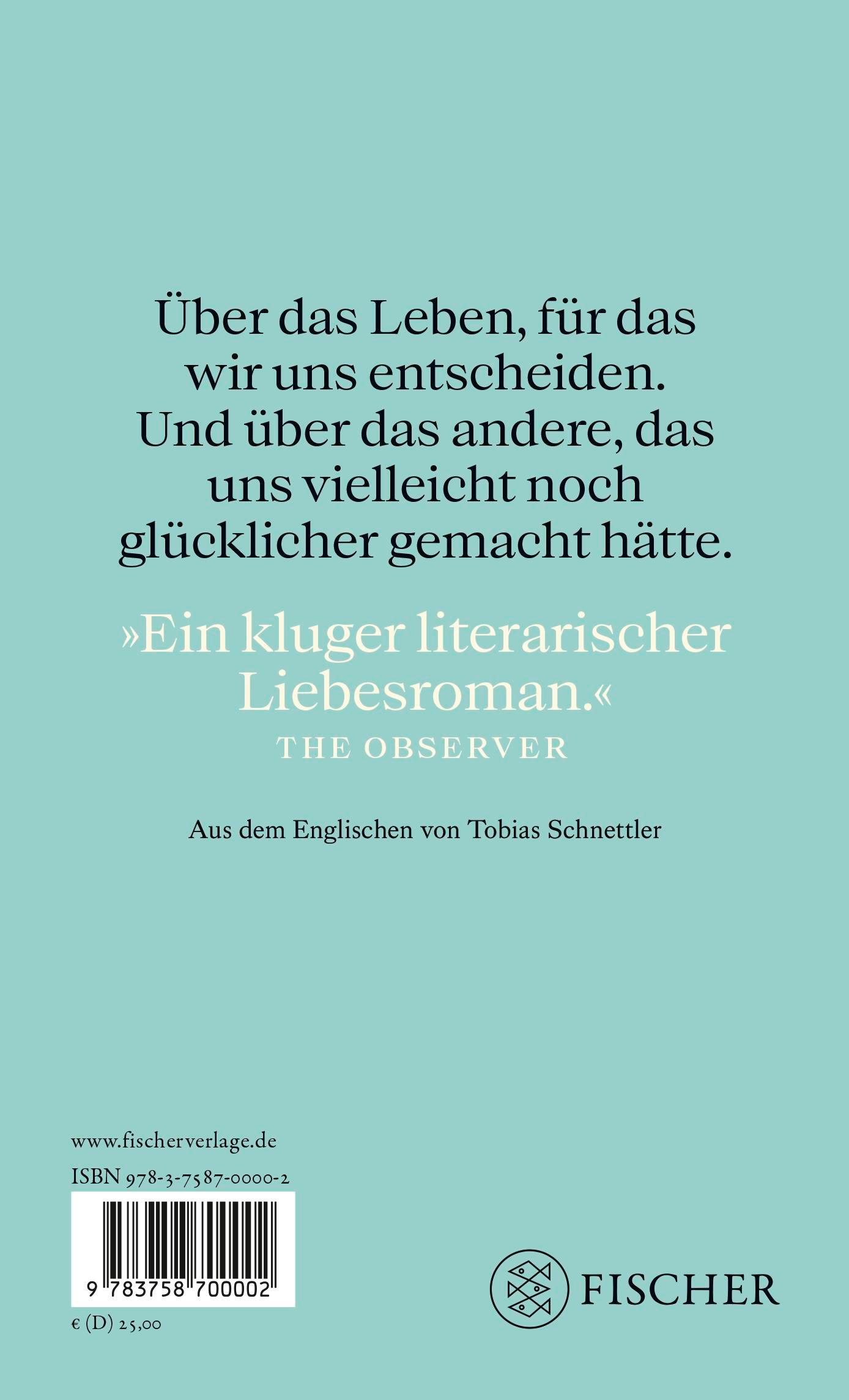 Rückseitencover Die Unmöglichkeit von Liebe