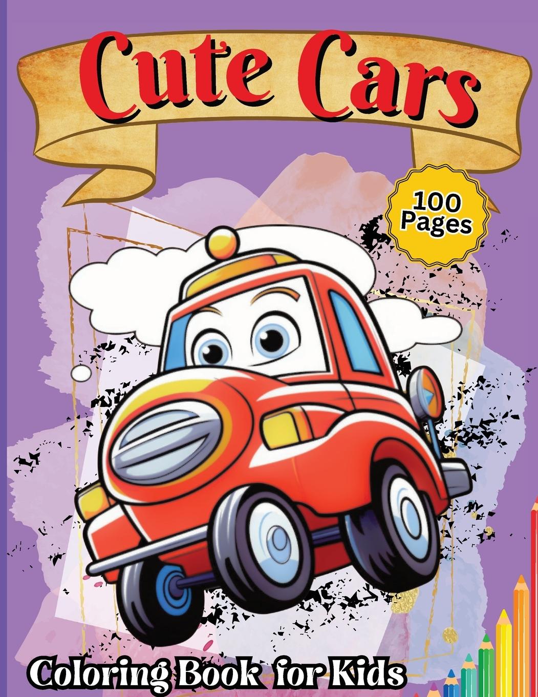Vorderes Coverbild Cute Car Coloring Book for Kids