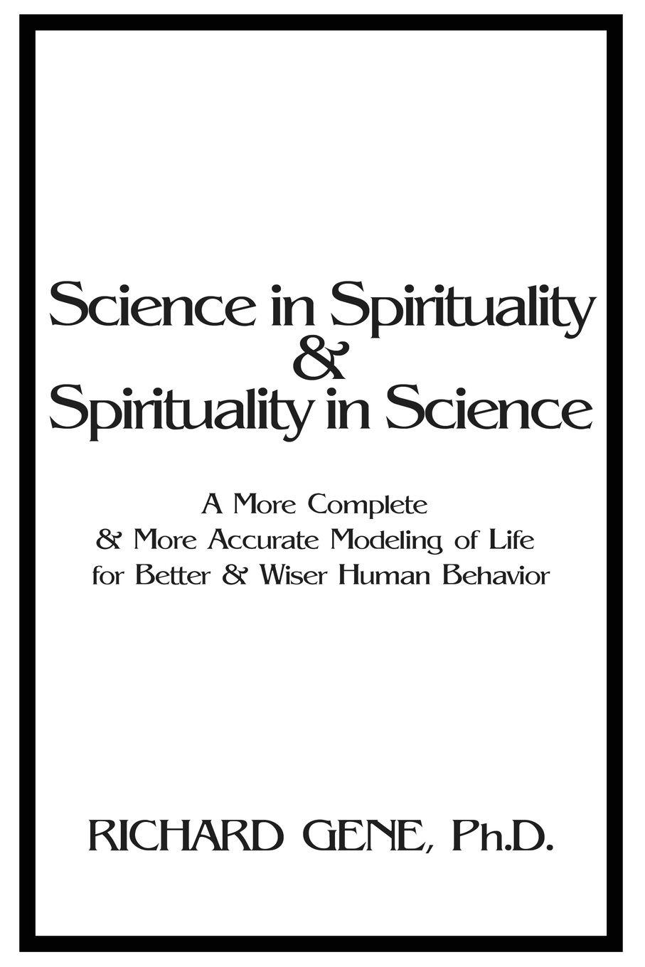 Vorderes Coverbild Science in Spirituality and Spirituality in Science