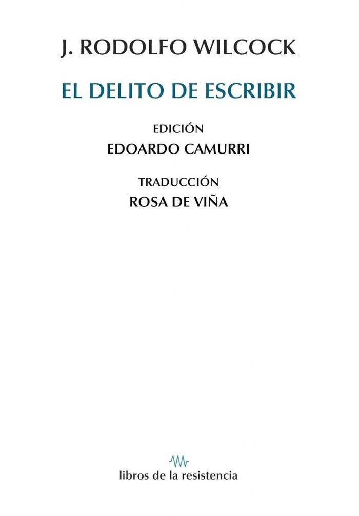 Vorderes Coverbild El delito de escribir