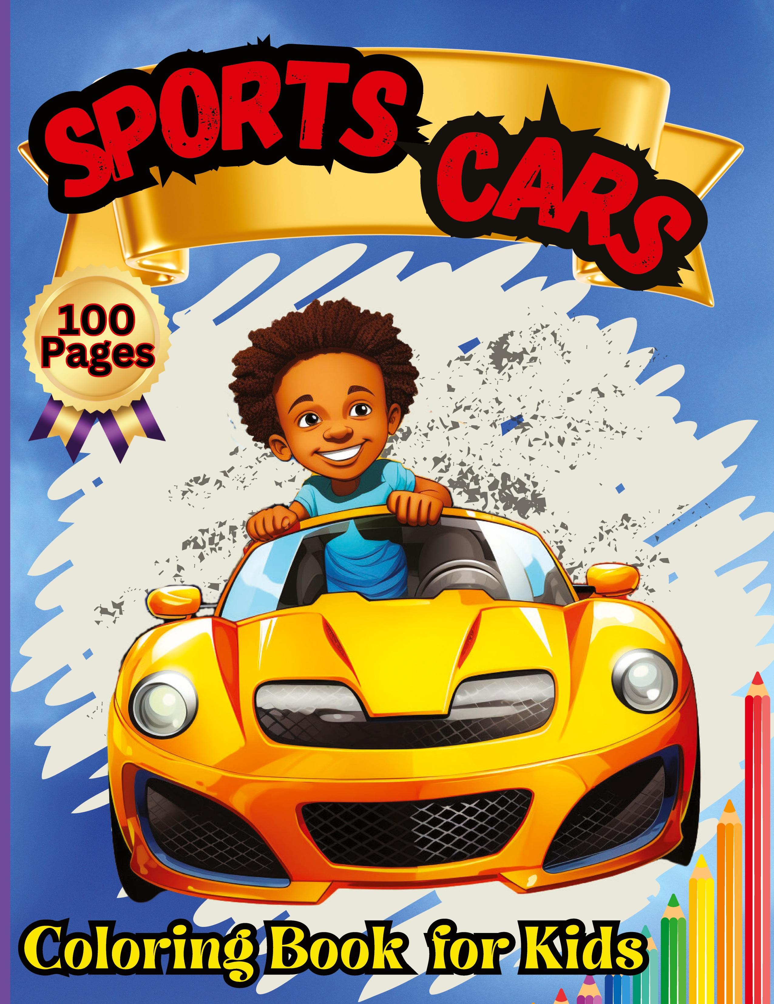 Vorderes Coverbild Sports Cars Coloring Book for Kids