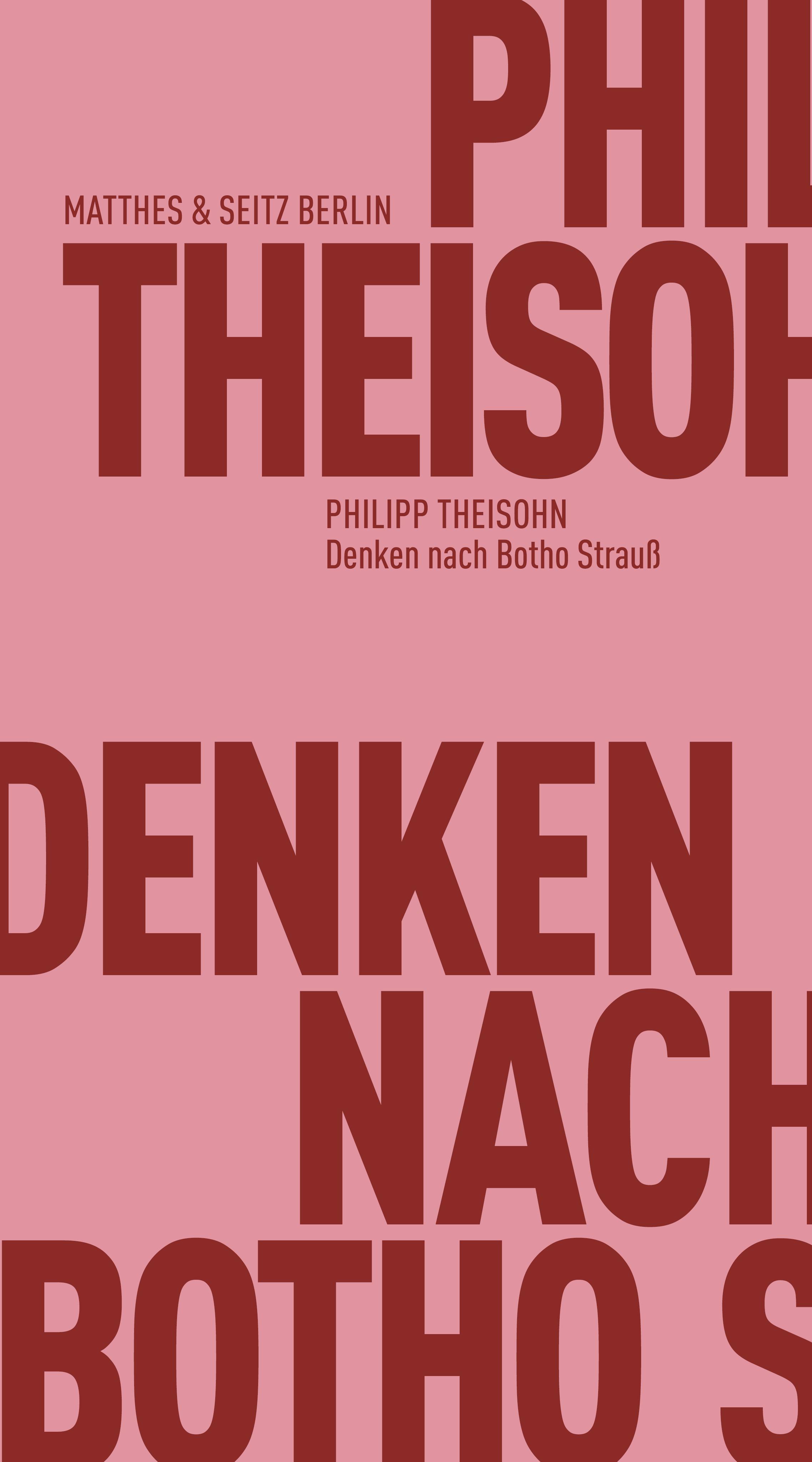 Vorderes Coverbild Denken nach Botho Strauß
