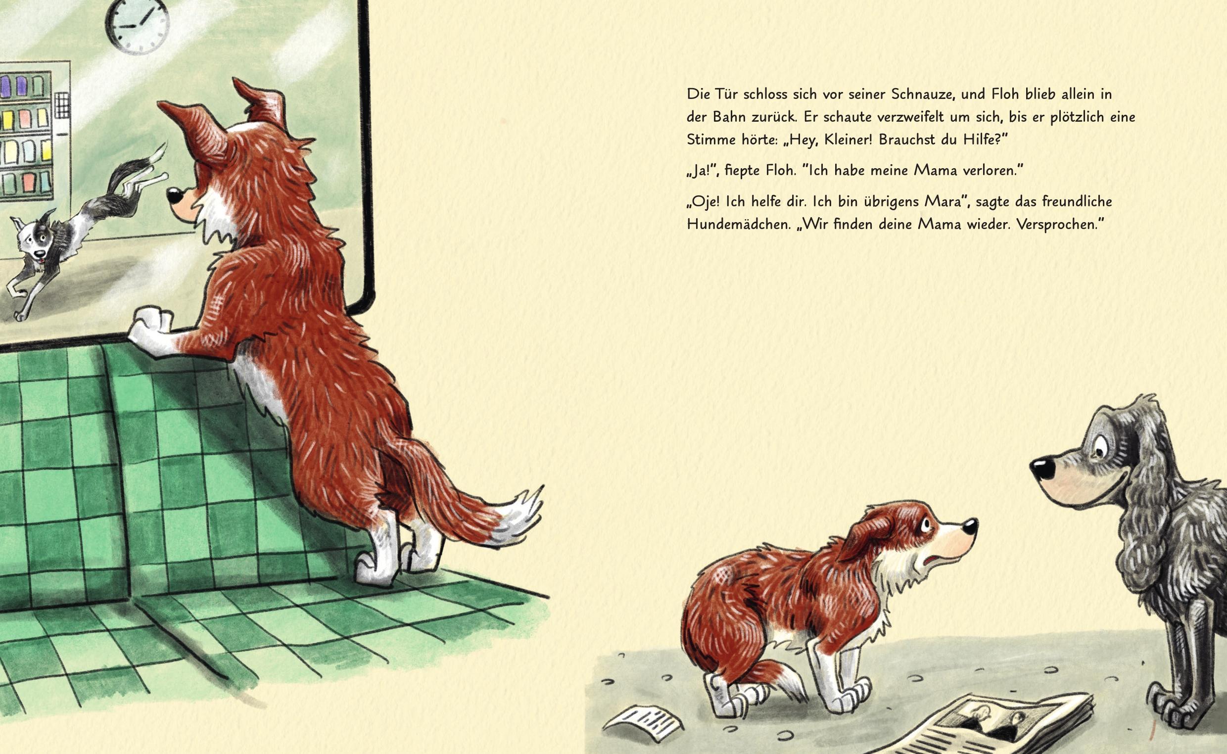 Beispielinhalt (Bild) Floh geht in die Stadt