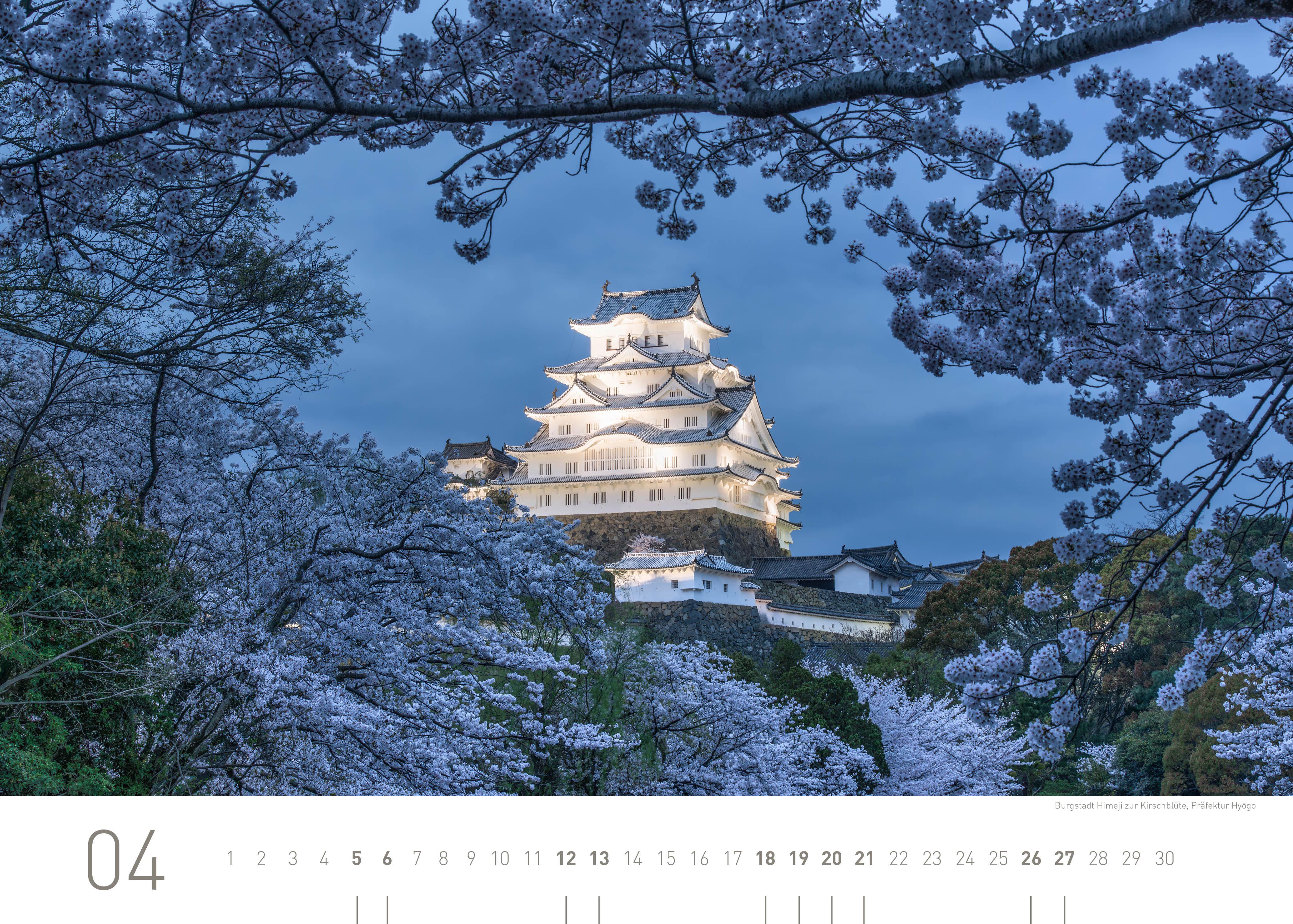 Beispielinhalt (Bild) 360° Japan Exklusivkalender 2025