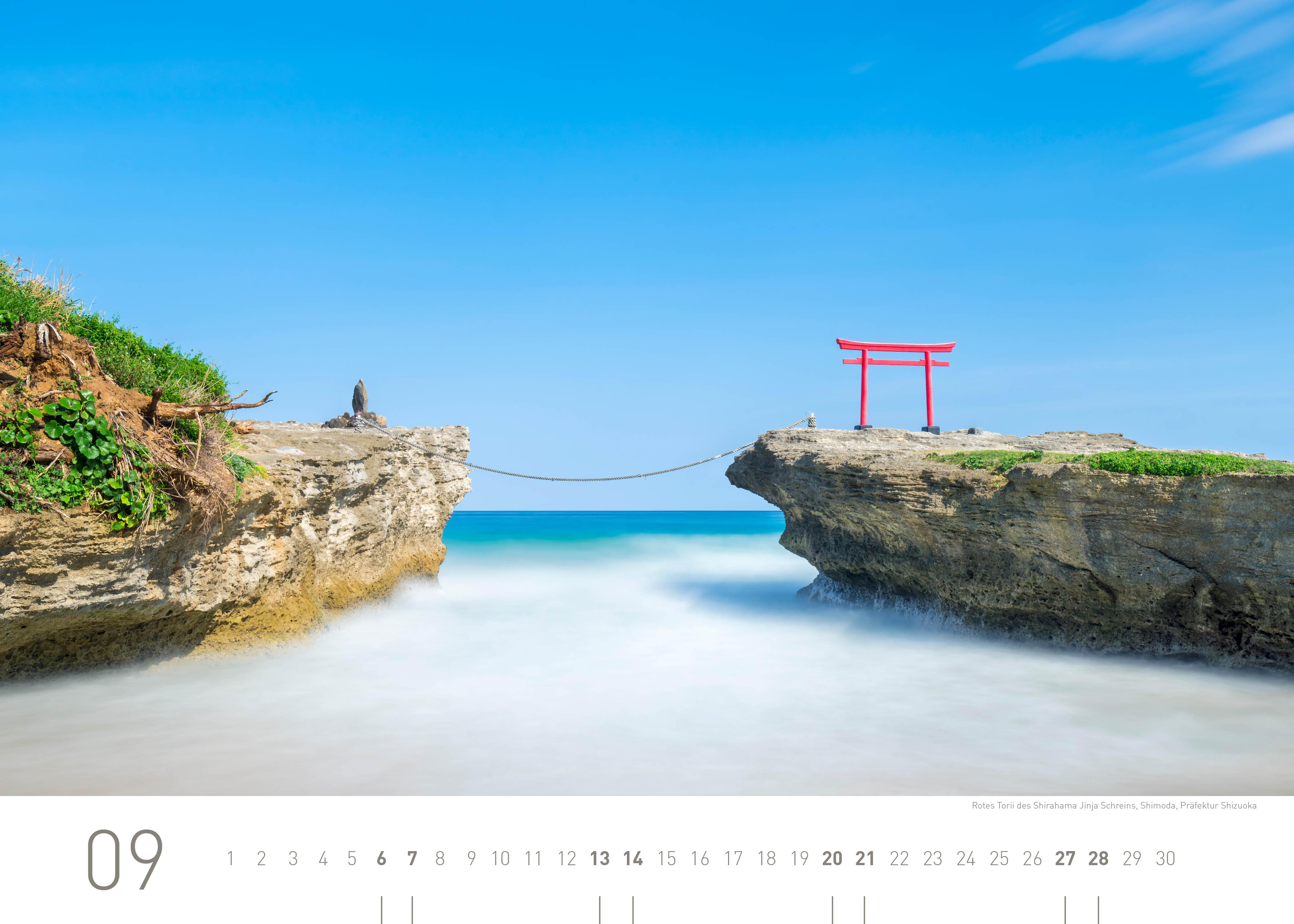 Beispielinhalt (Bild) 360° Japan Exklusivkalender 2025