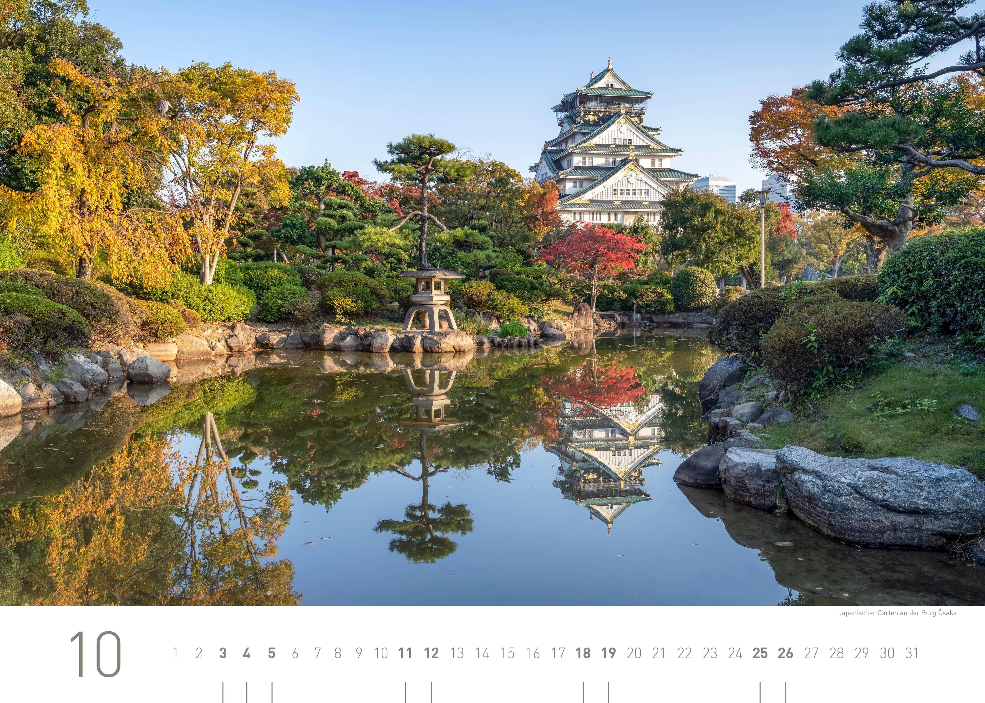 Beispielinhalt (Bild) 360° Japan Exklusivkalender 2025