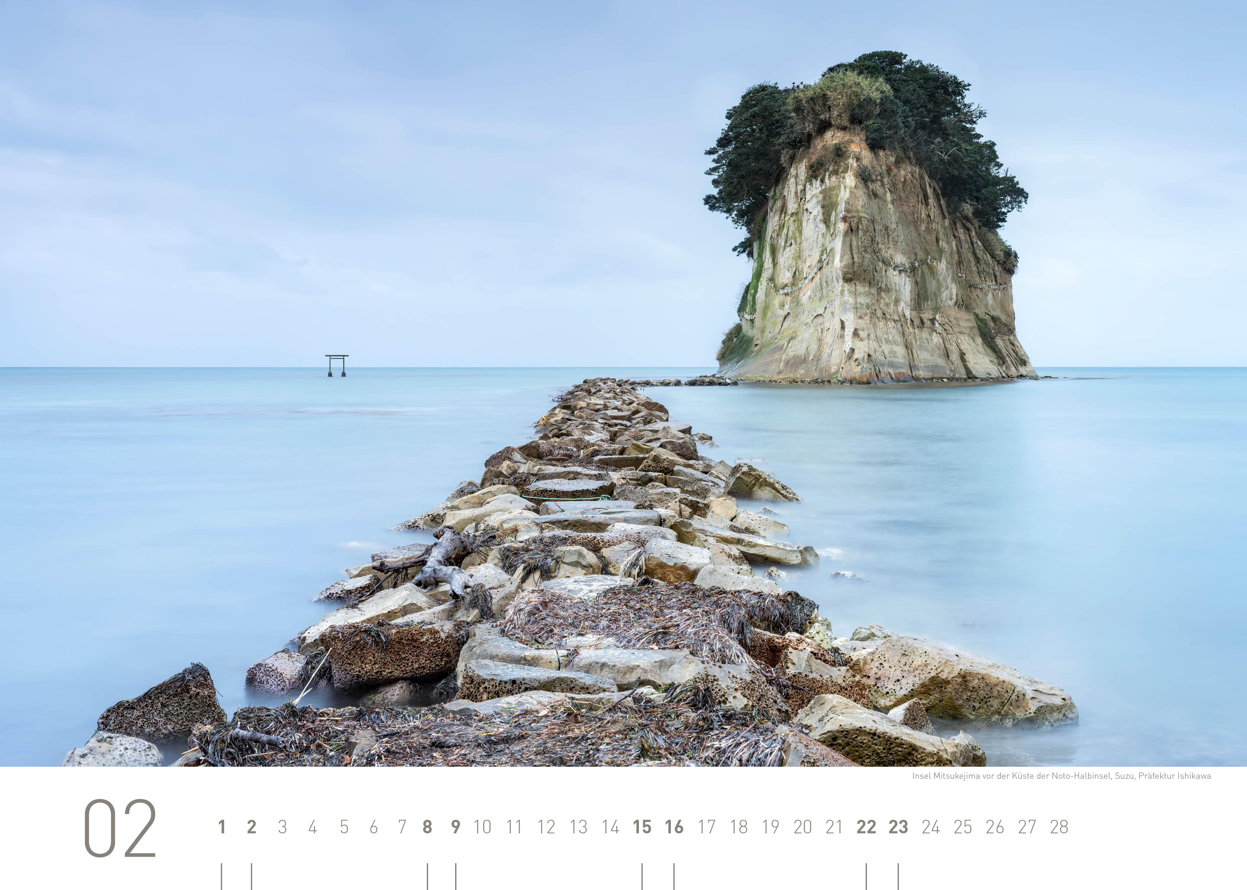 Beispielinhalt (Bild) 360° Japan Exklusivkalender 2025