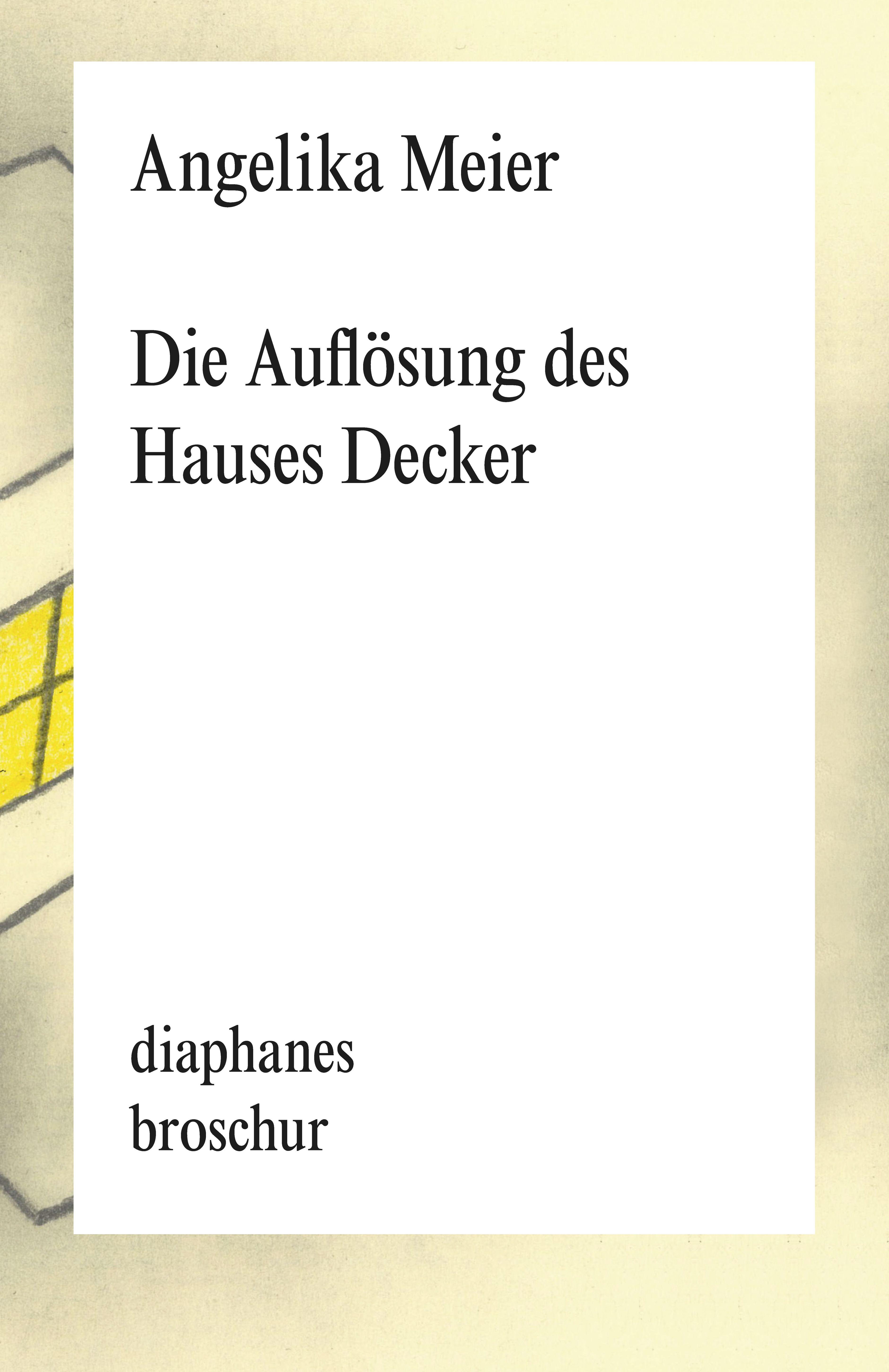 Vorderes Coverbild Die Auflösung des Hauses Decker