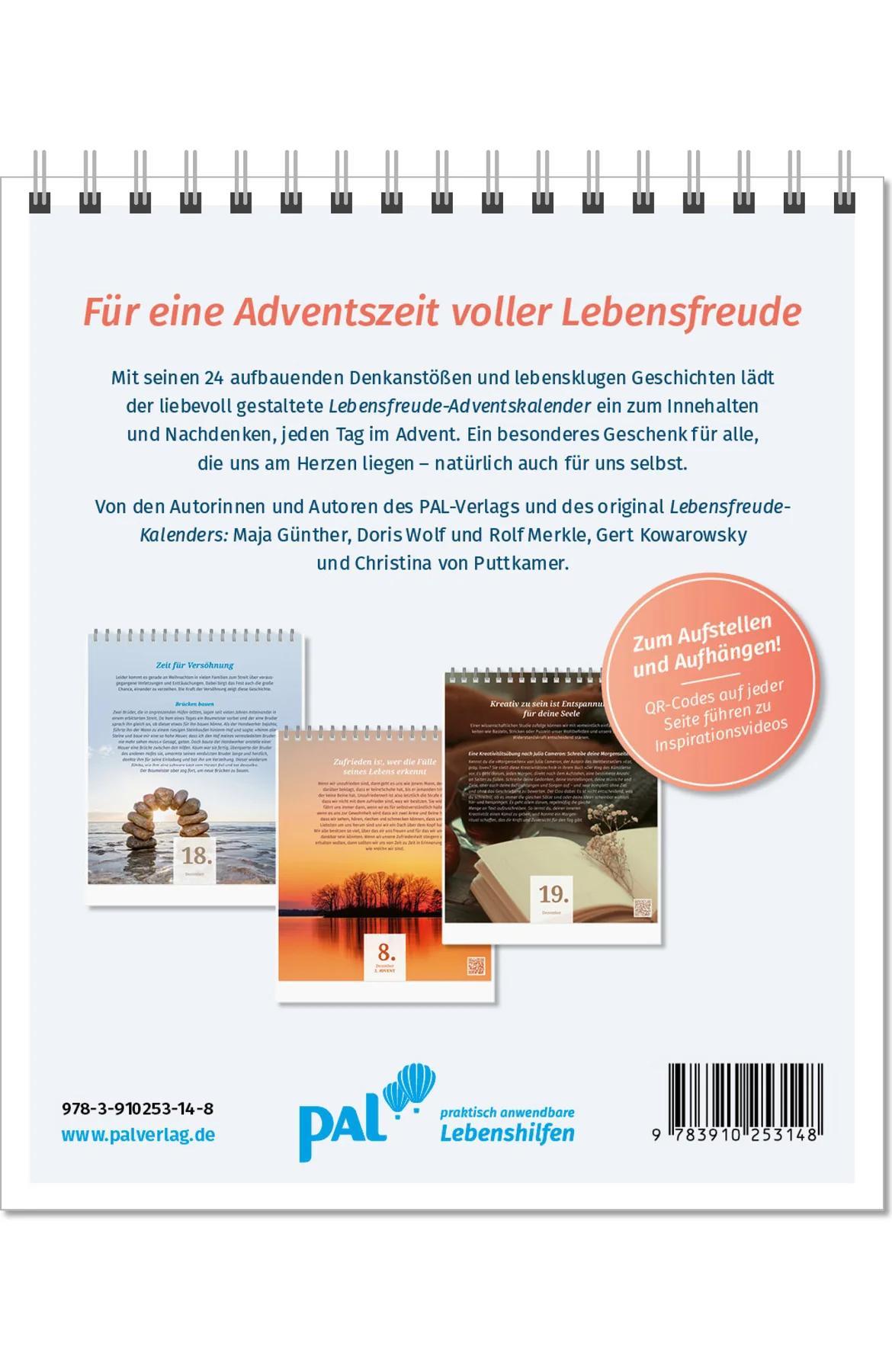 Beispielinhalt (Bild) Der Lebensfreude-Adventskalender 2024