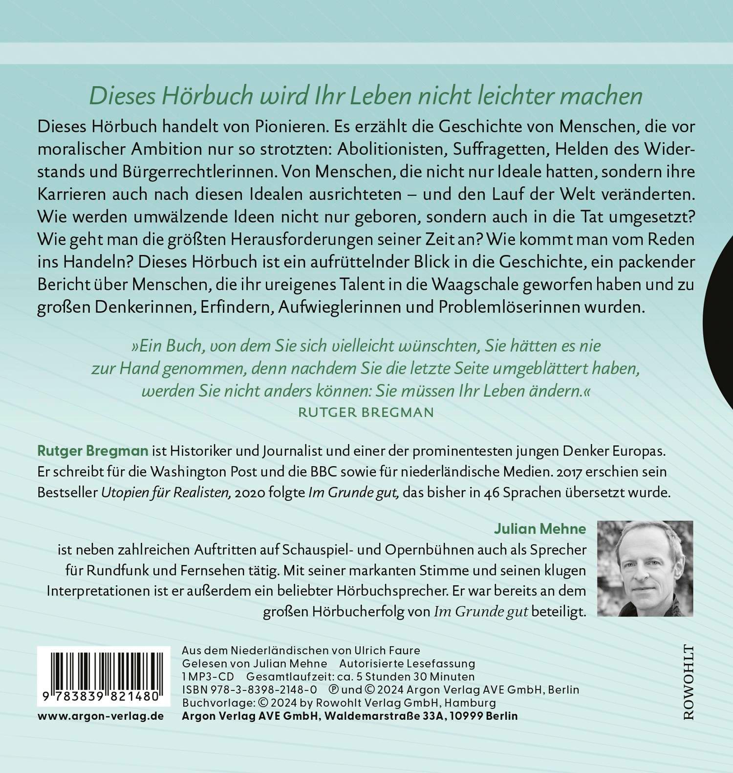 Rückseitencover Moralische Ambition