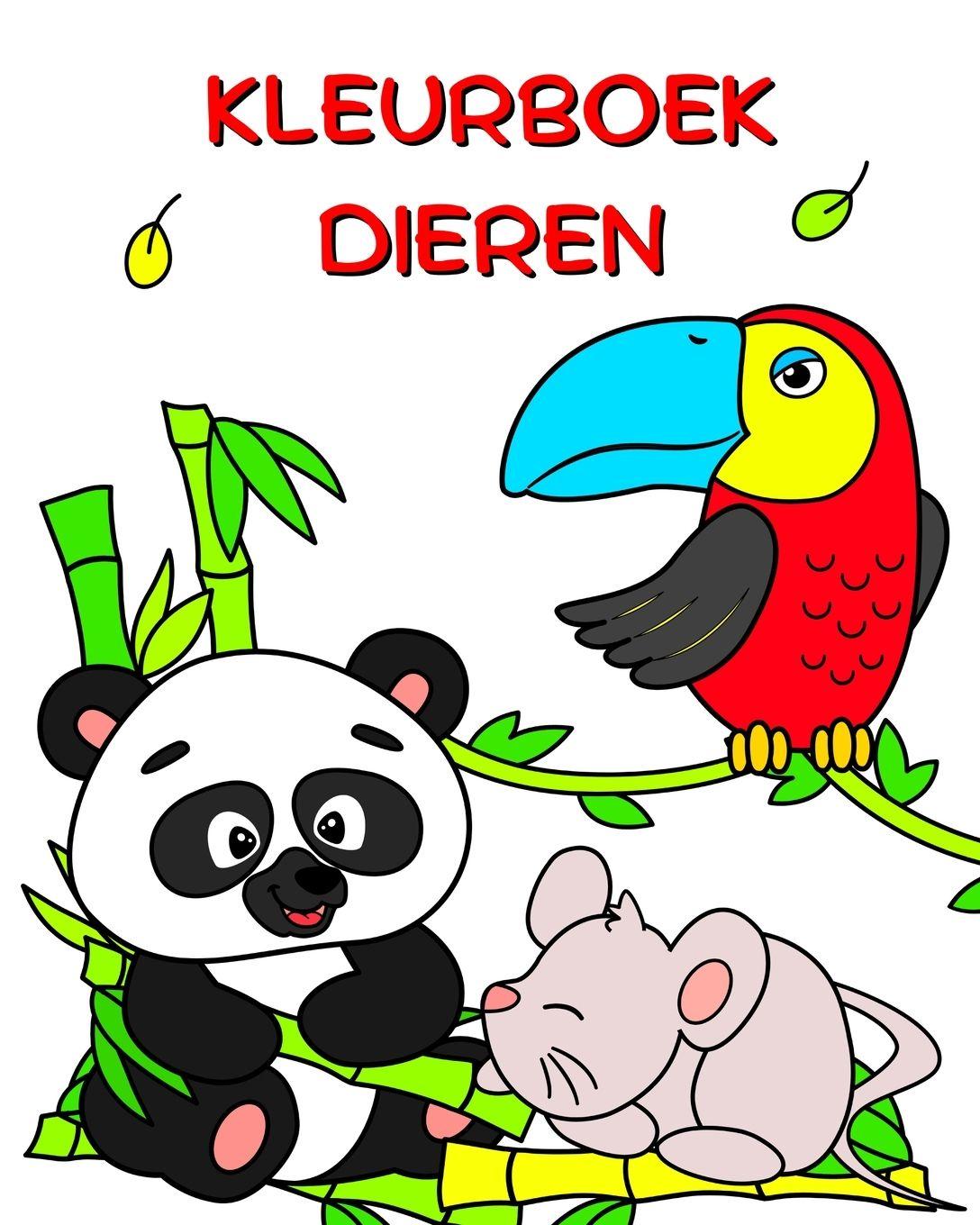 Vorderes Coverbild Kleurboek Dieren