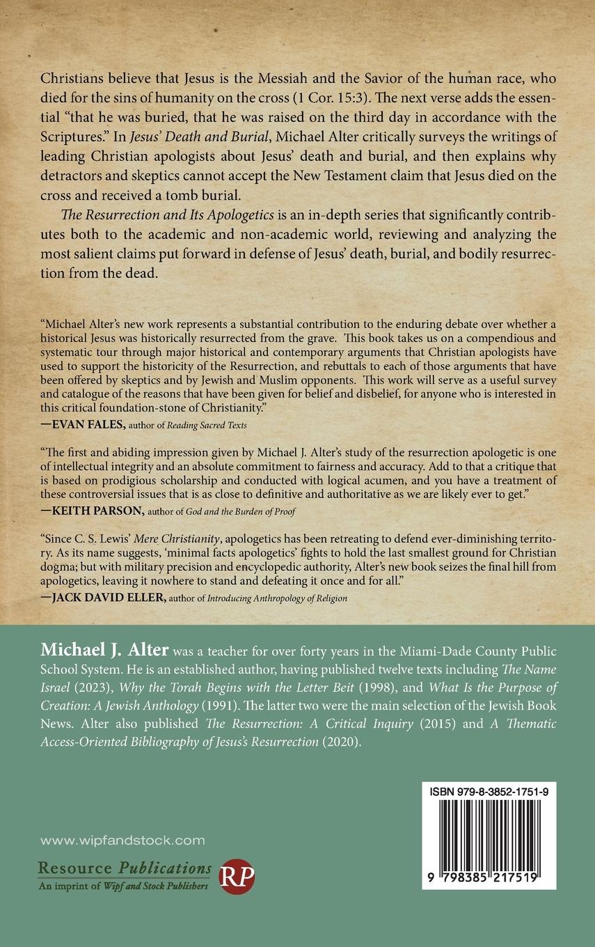 Rückseitencover The Resurrection and Its Apologetics