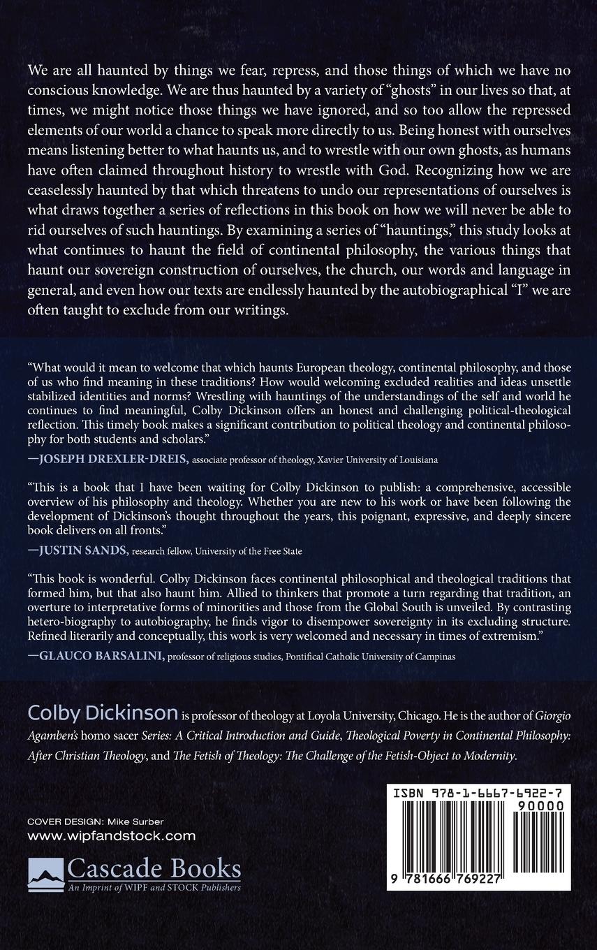 Rückseitencover Haunted Words, Haunted Selves