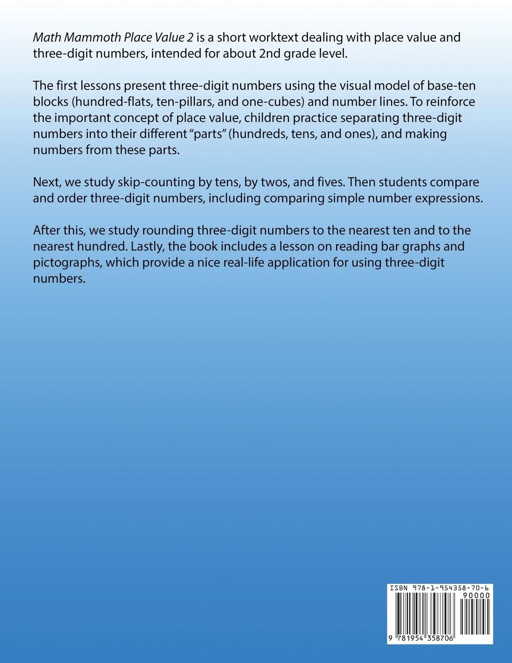 Rückseitencover Math Mammoth Place Value 2