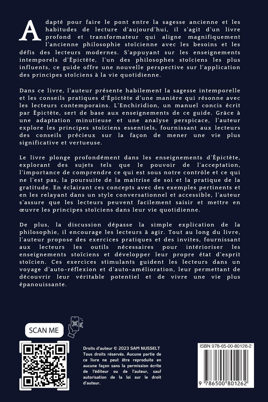 Rückseitencover LE MANUEL (ENCHIRIDION) - De la leçon à l'action !