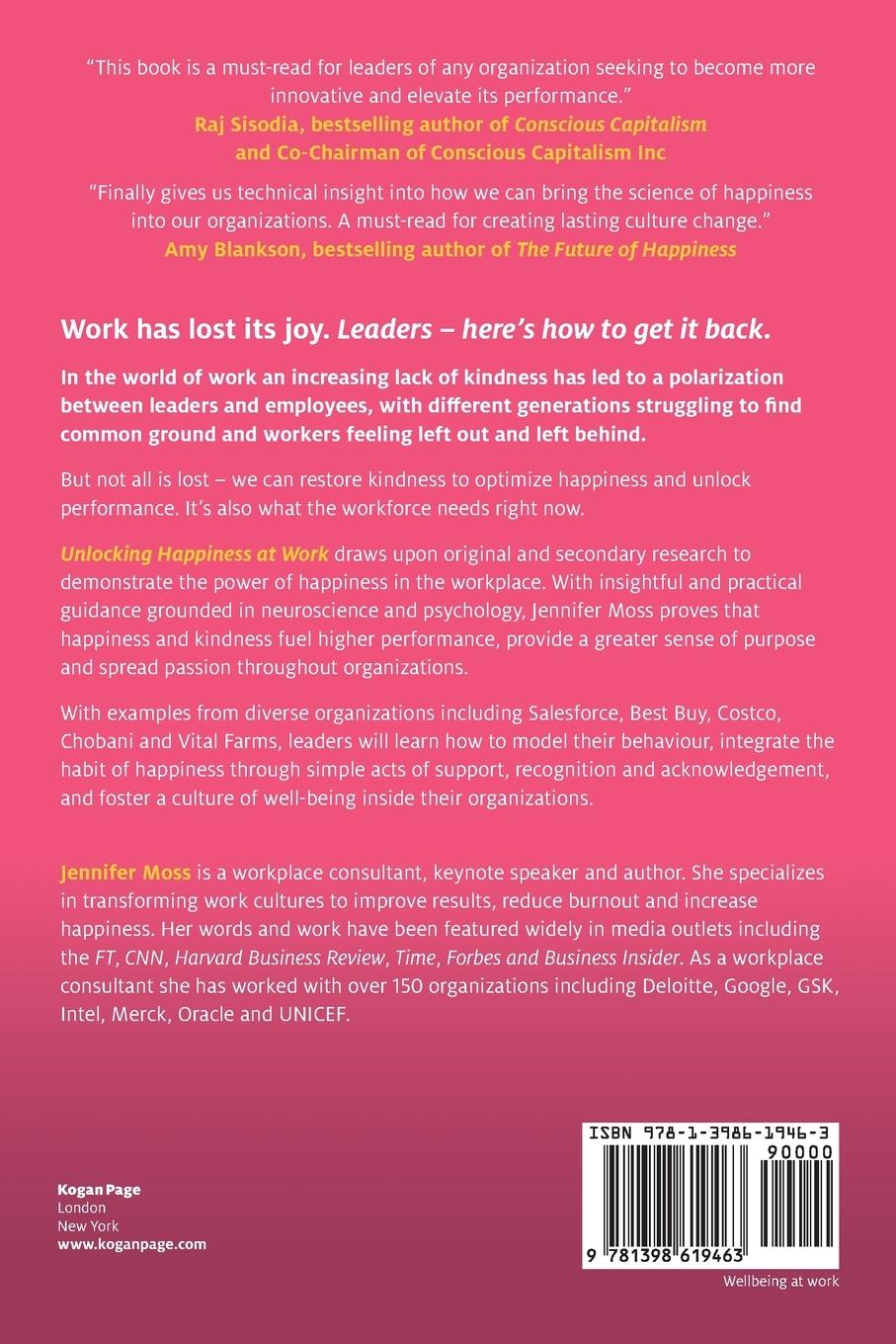 Rückseitencover Unlocking Happiness at Work