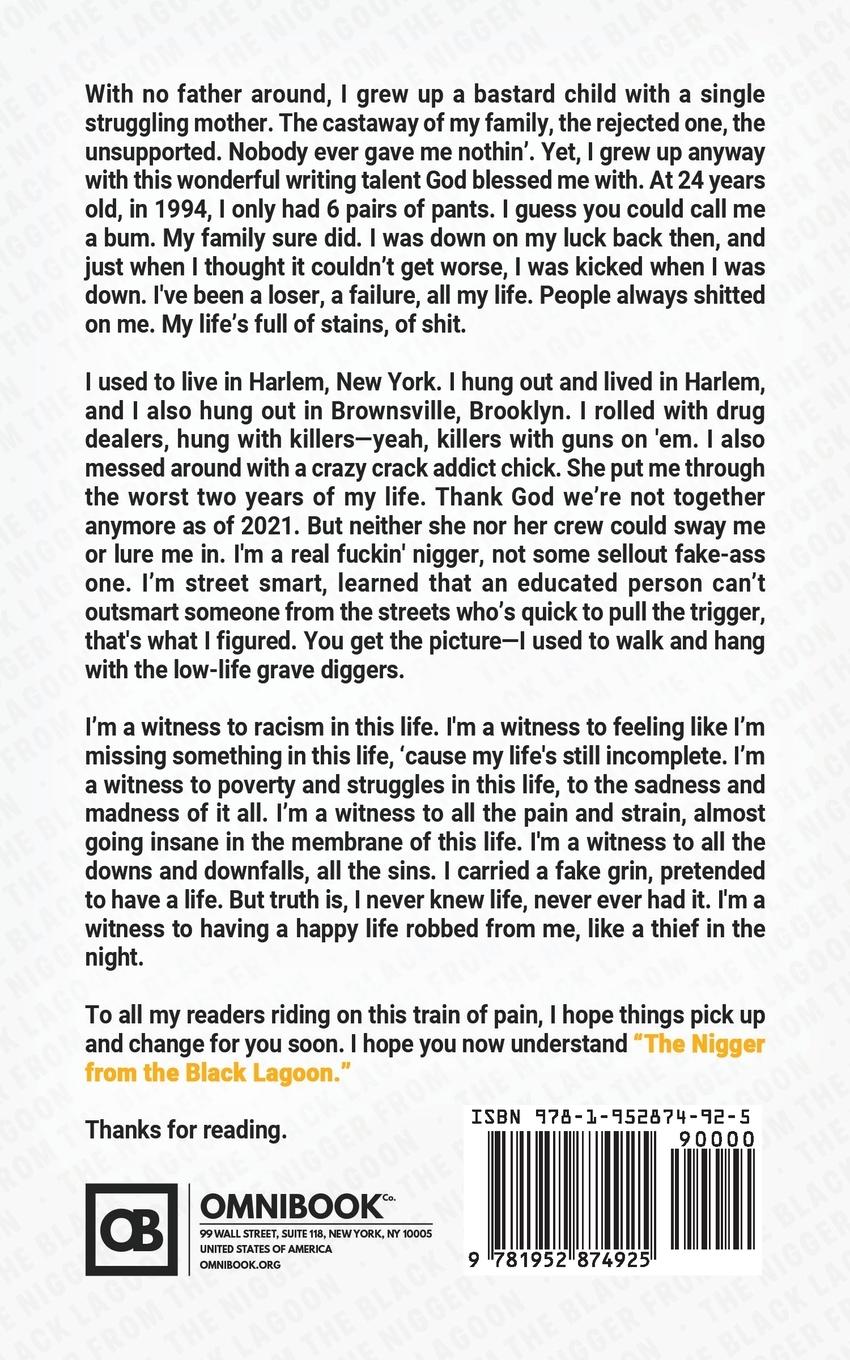 Rückseitencover The Nigger from The Black Lagoon