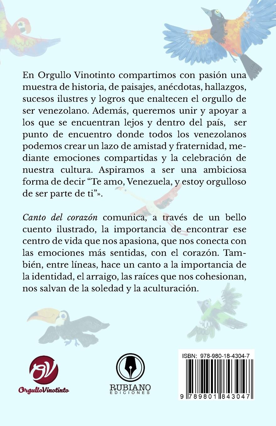 Rückseitencover CANTO DEL CORAZÓN