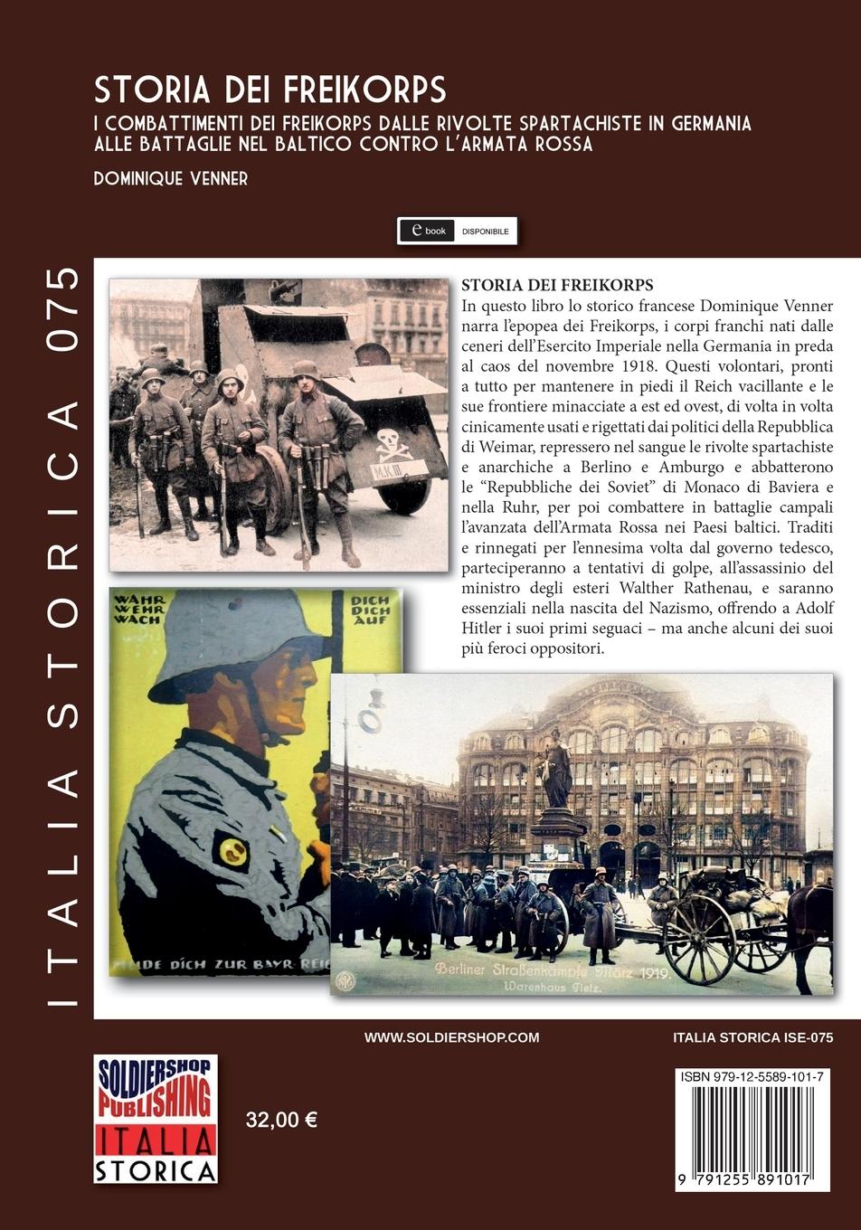 Rückseitencover Storia dei Freikorps
