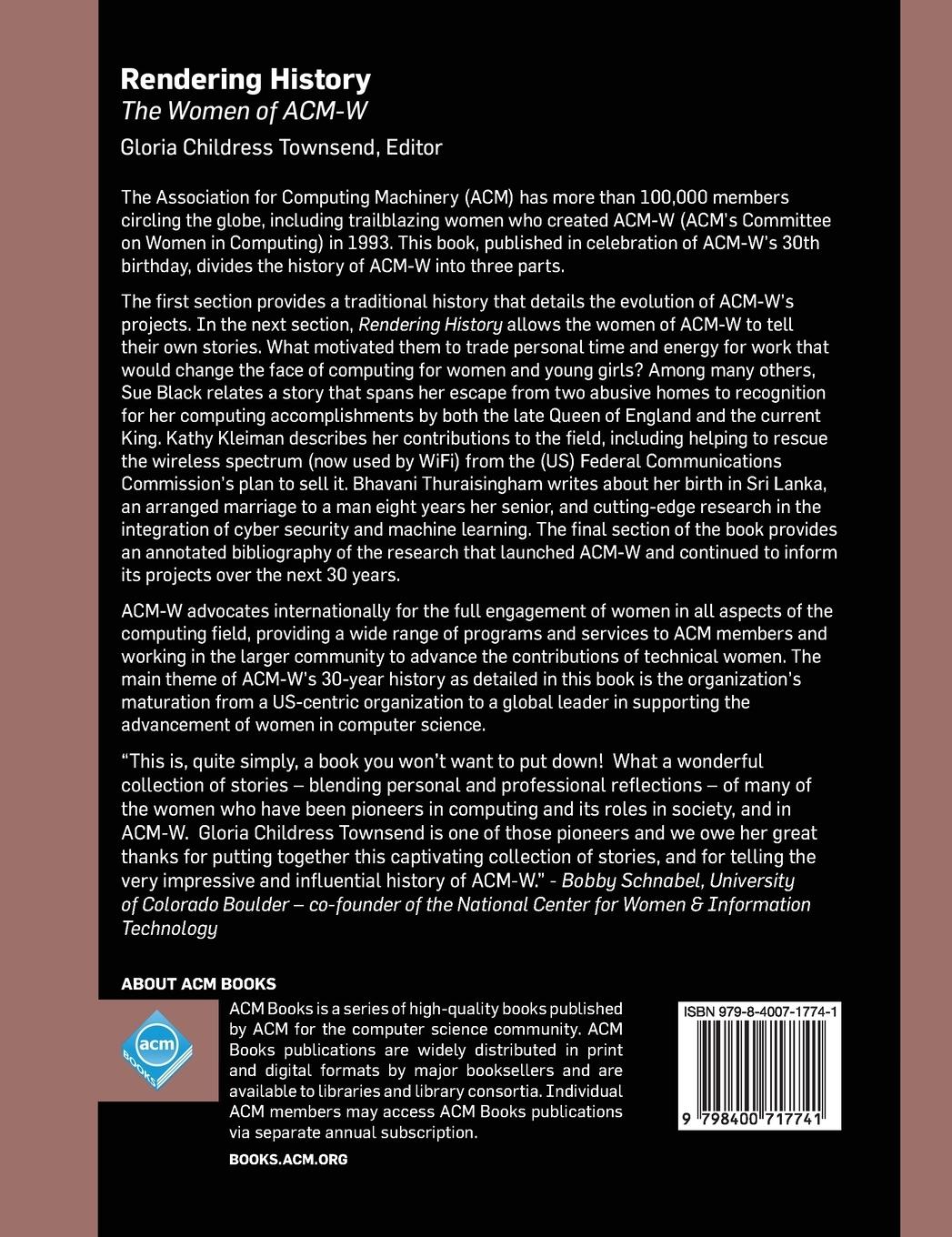 Rückseitencover Rendering History