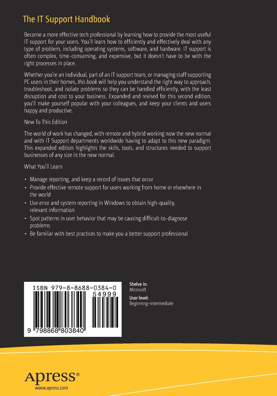 Rückseitencover The IT Support Handbook