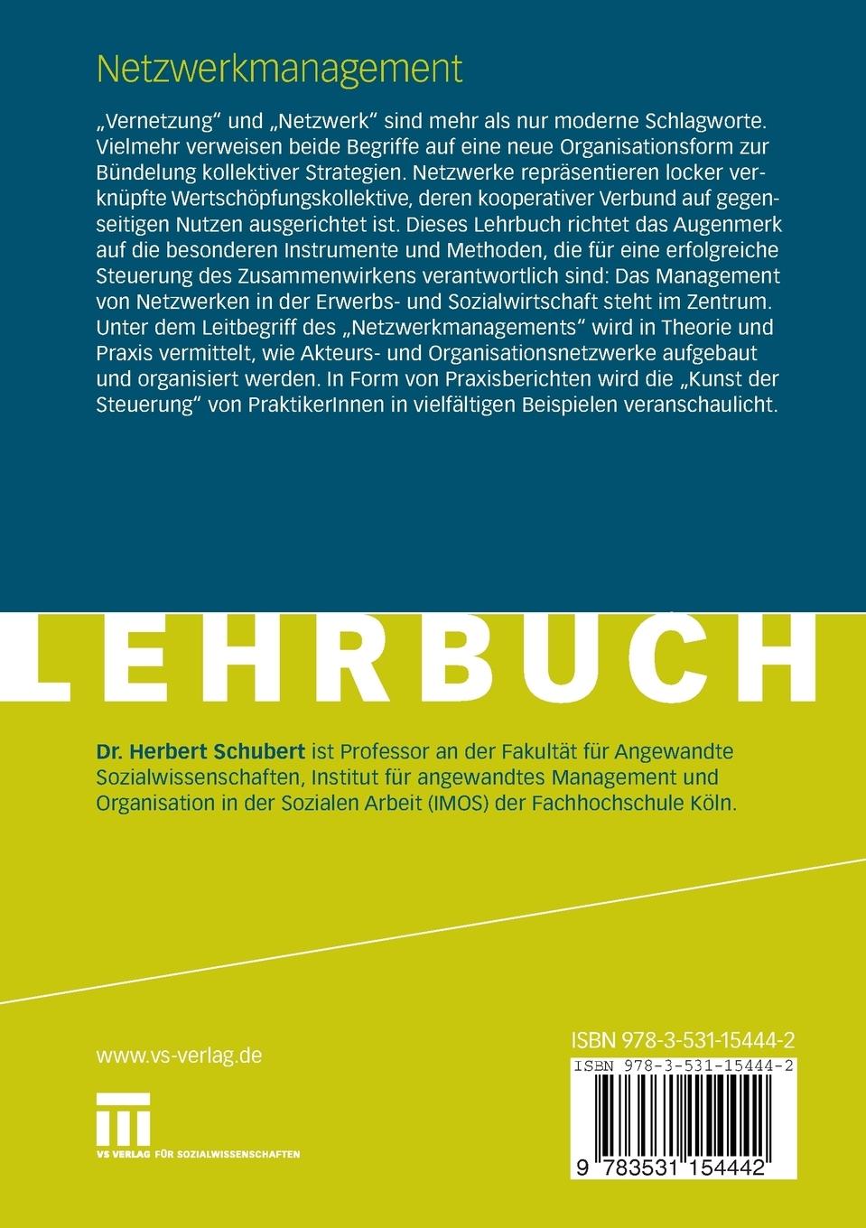 Rückseitencover Netzwerkmanagement