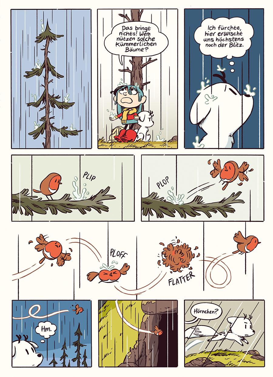Beispielinhalt (Bild) Hilda und Hörnchen