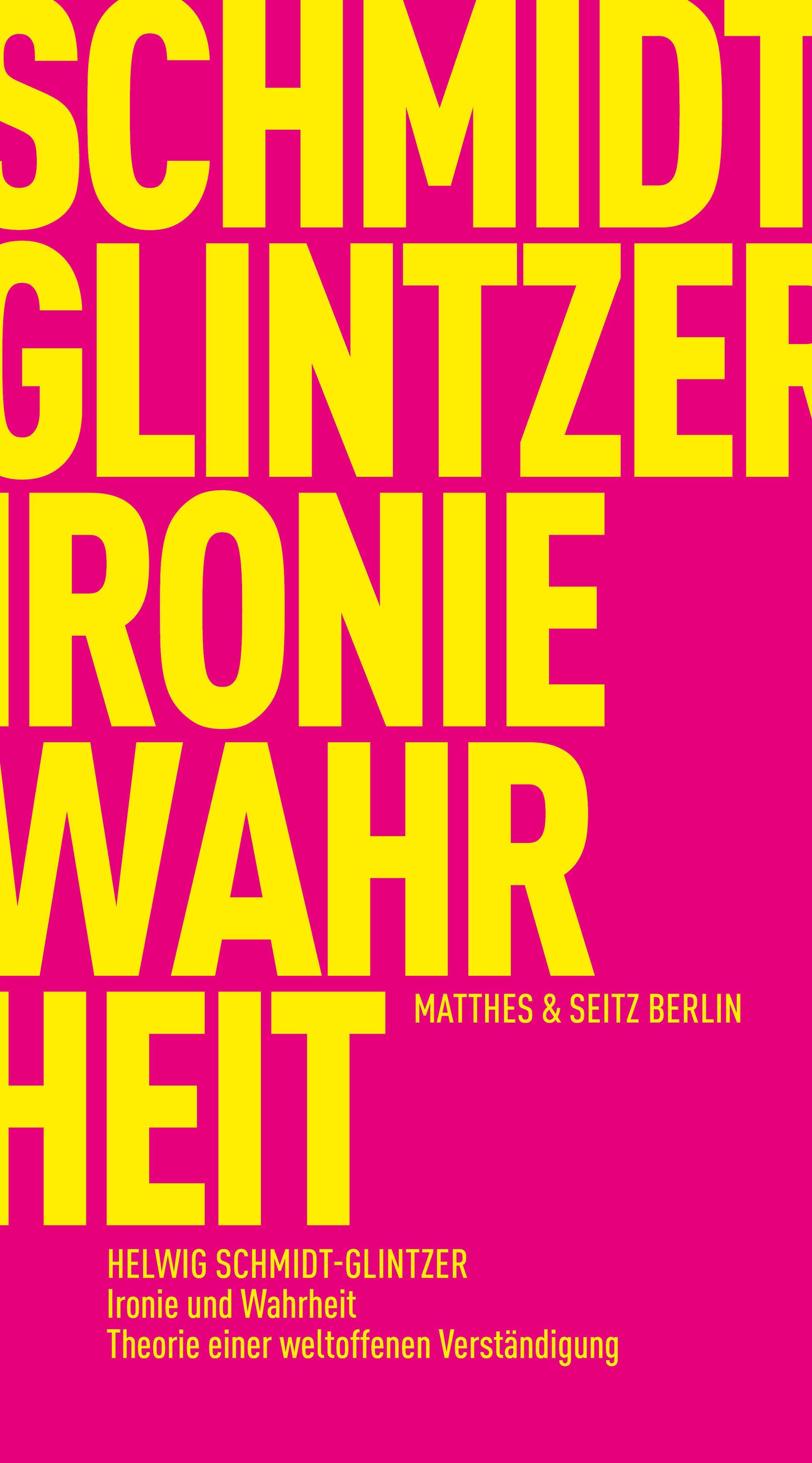 Vorderes Coverbild Ironie und Wahrheit