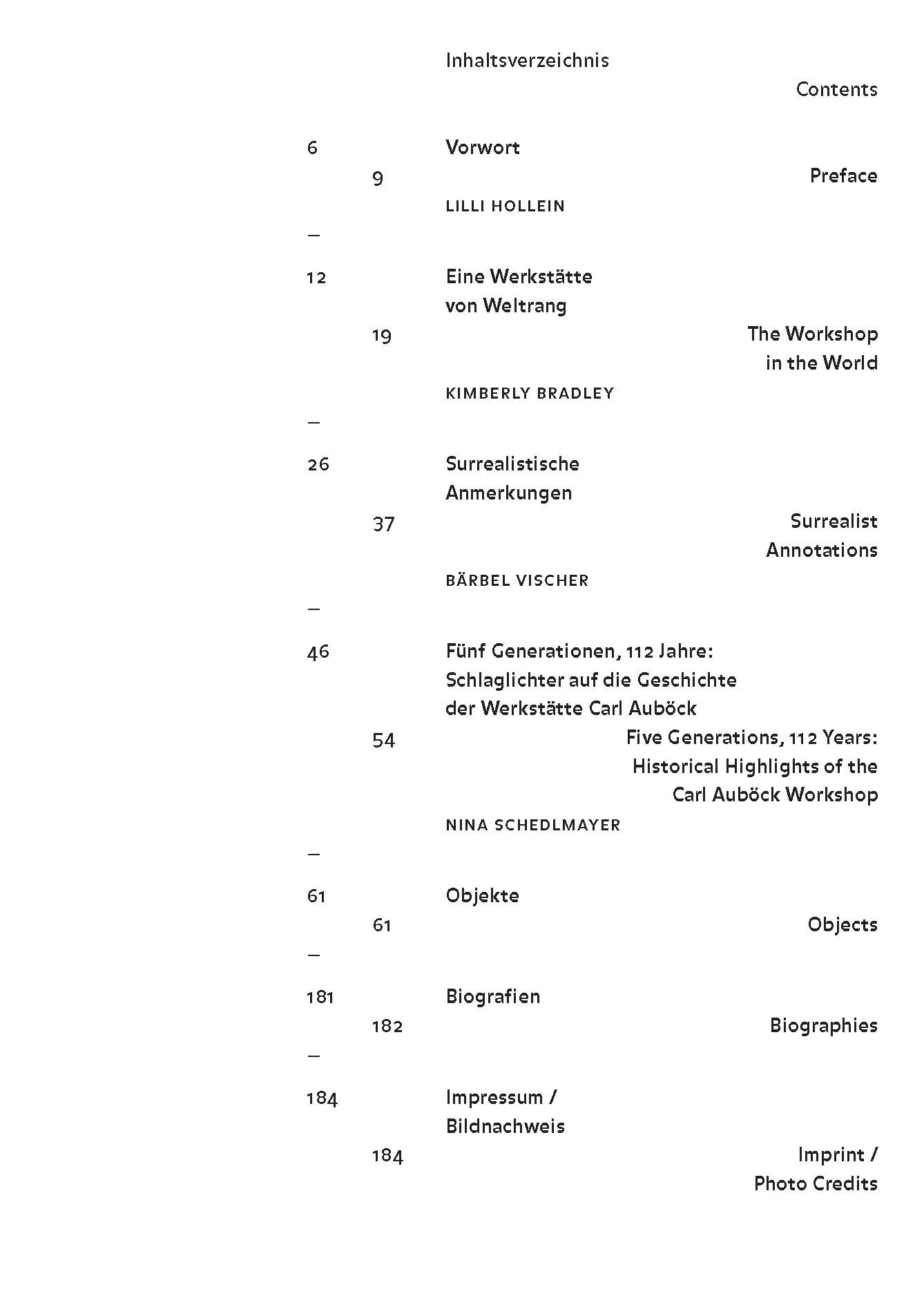 Beispielinhalt (Bild) Iconic Auböck