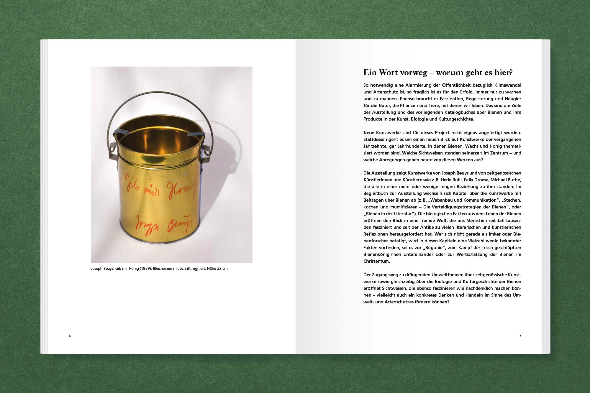 Beispielinhalt (Bild) Honig für Kunst & Gesellschaft