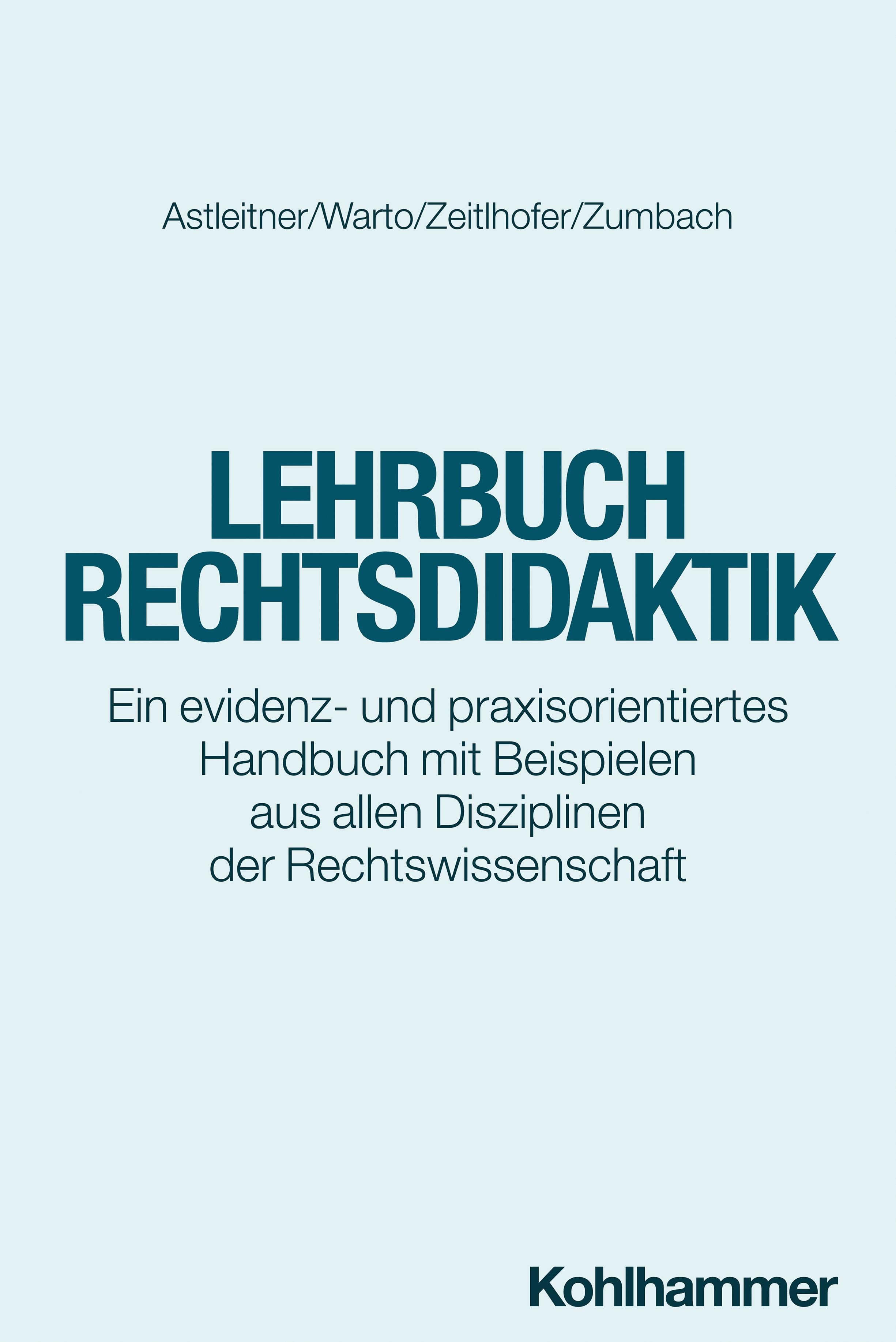 Vorderes Coverbild Lehrbuch Rechtsdidaktik