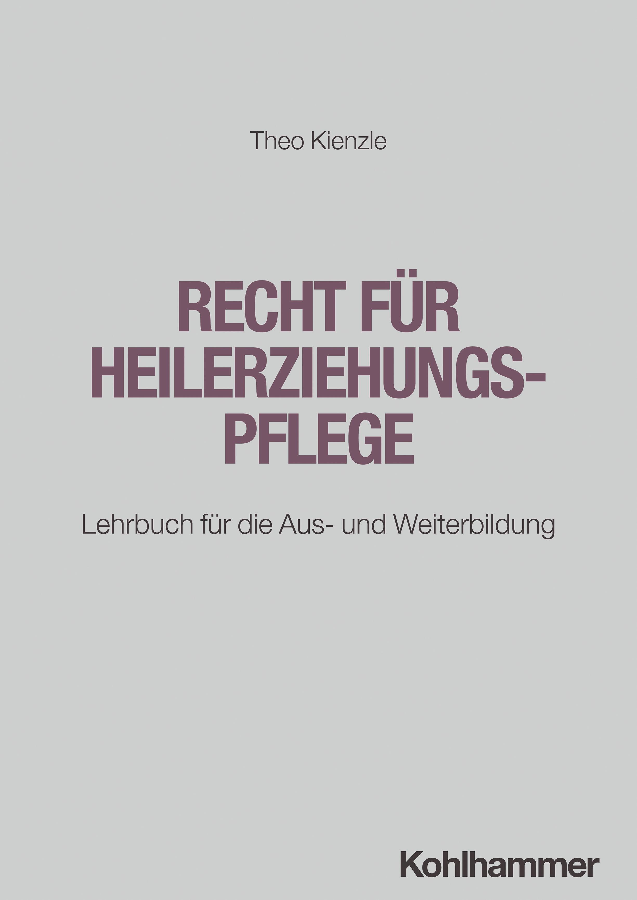 Vorderes Coverbild Recht für Heilerziehungspflege