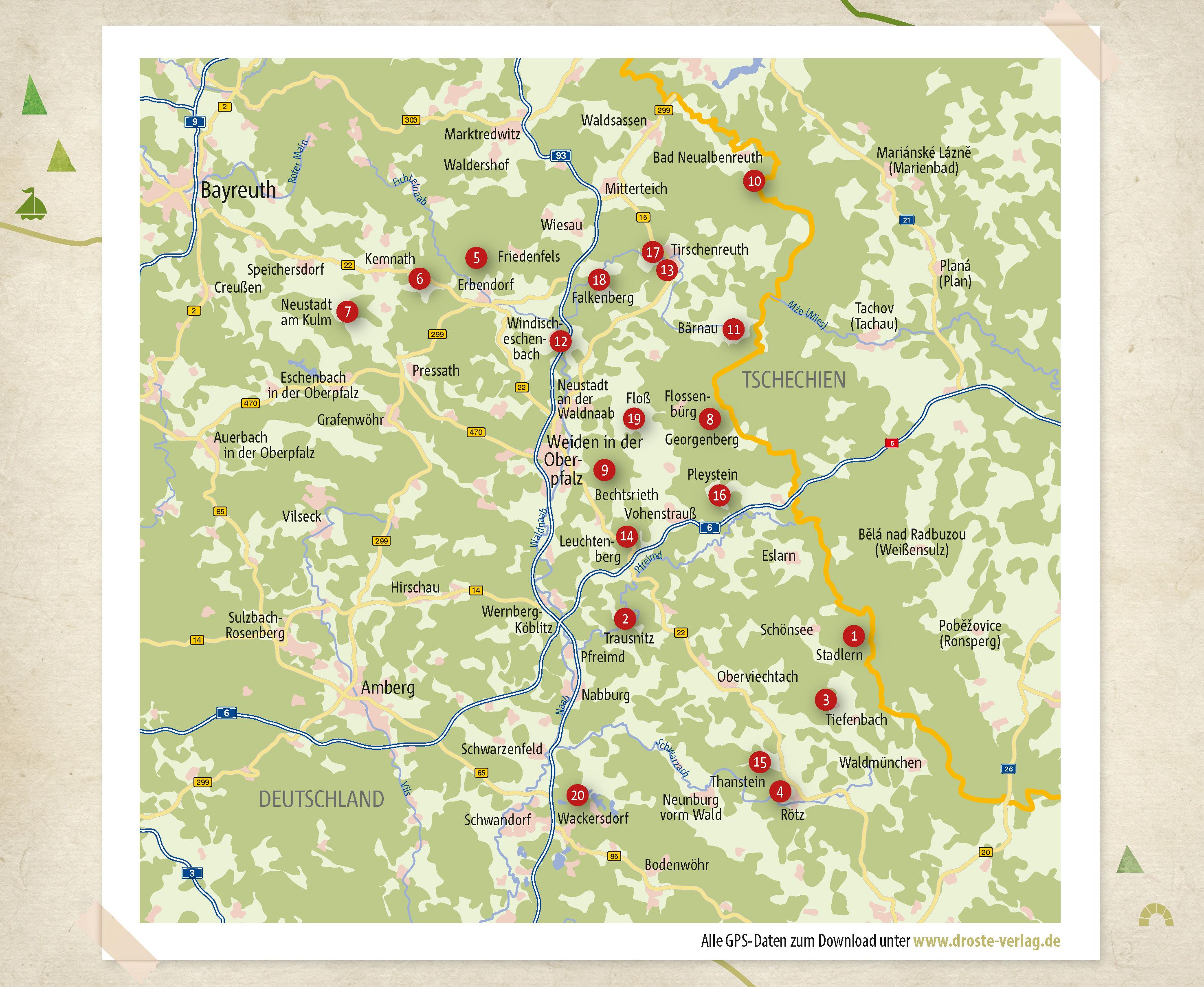 Beispielinhalt (Bild) Oberpfälzer Wald. Wandern für die Seele