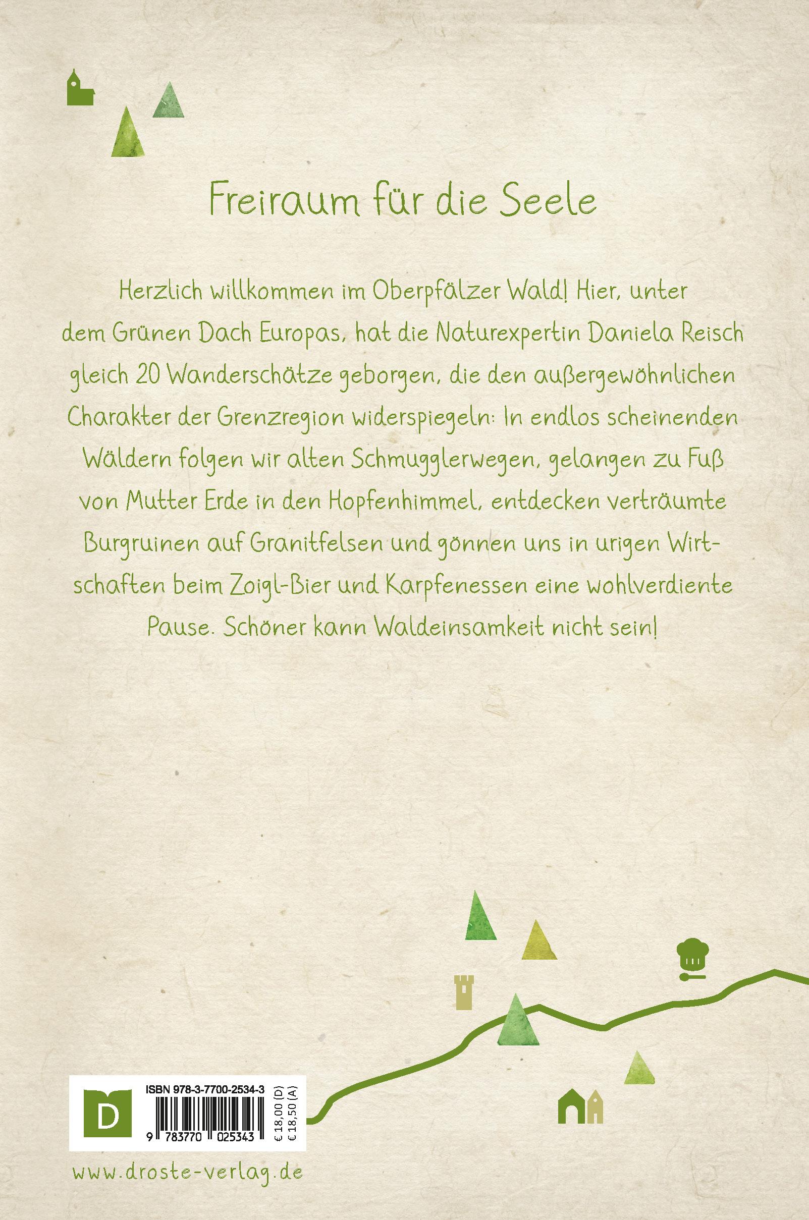 Rückseitencover Oberpfälzer Wald. Wandern für die Seele