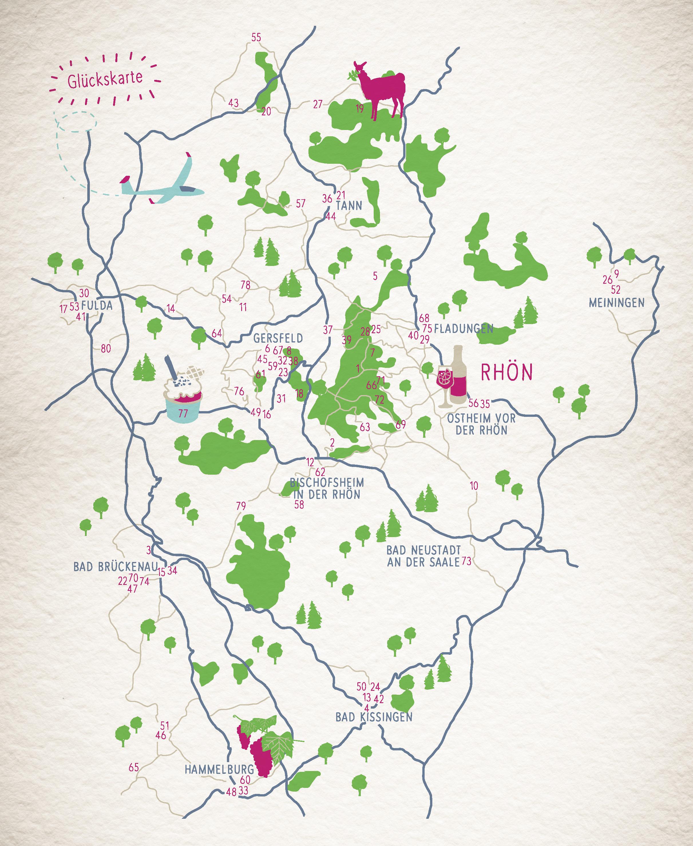 Beispielinhalt (Bild) Glücksorte in der Rhön
