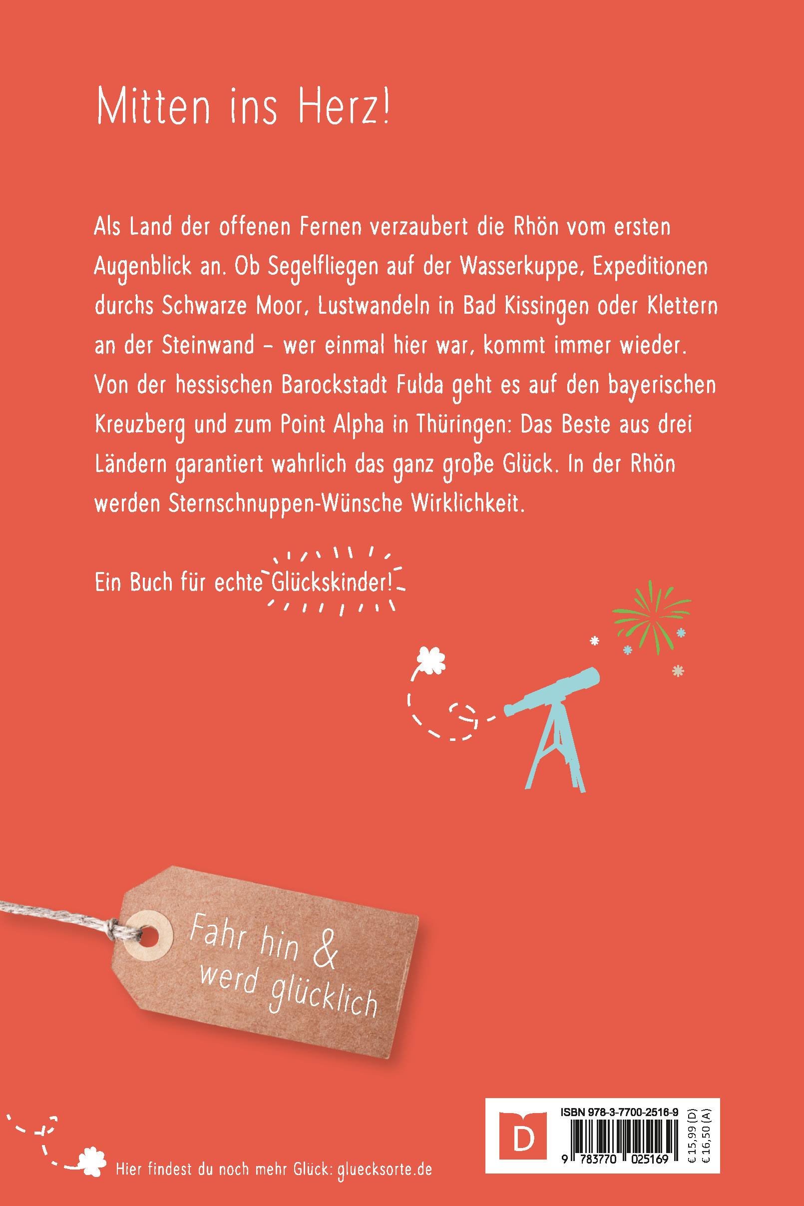 Rückseitencover Glücksorte in der Rhön
