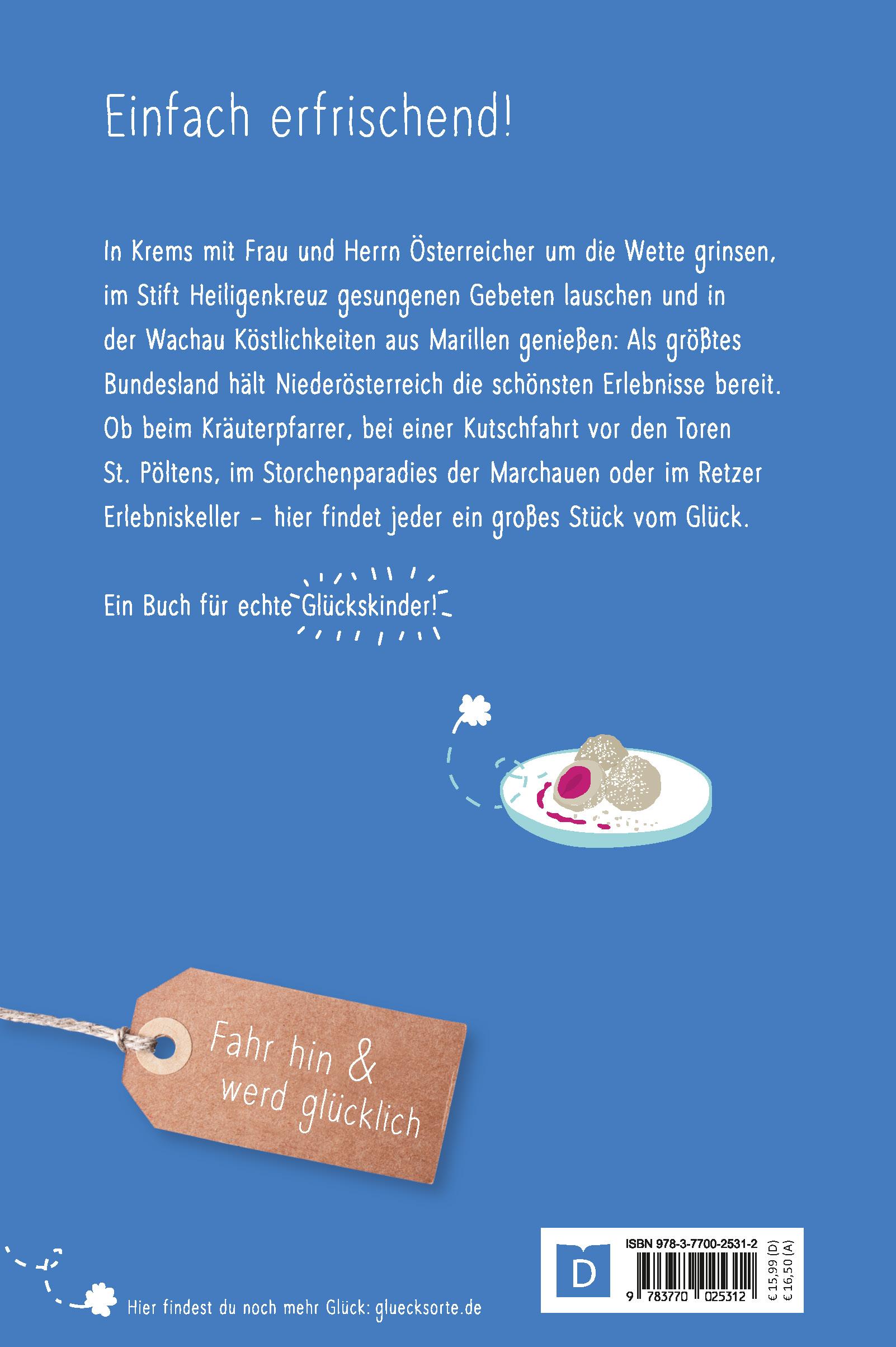 Rückseitencover Glücksorte in Niederösterreich