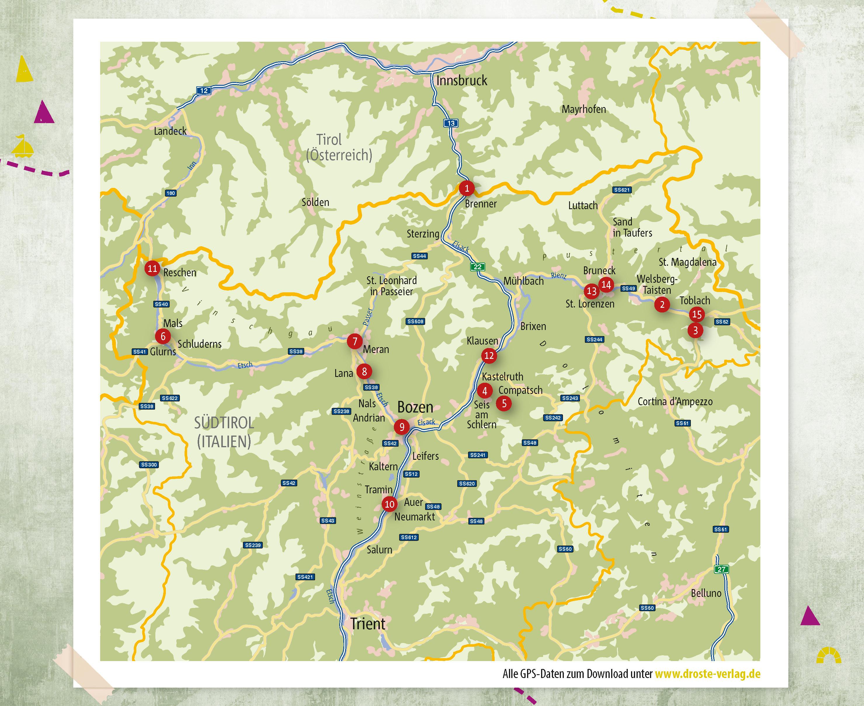 Beispielinhalt (Bild) Südtirol. Radeln für die Seele