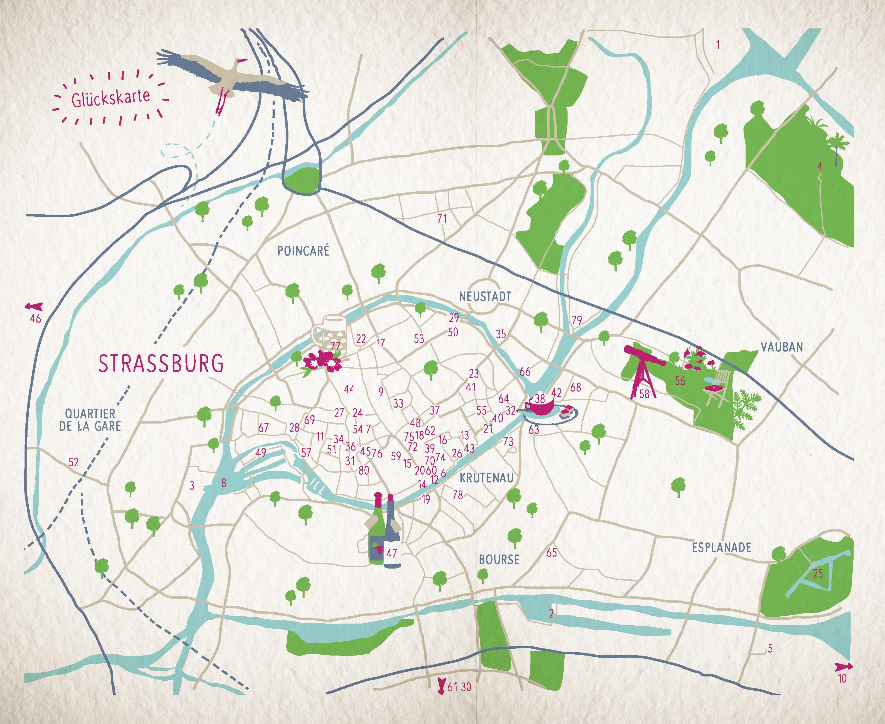 Beispielinhalt (Bild) Glücksorte in Straßburg