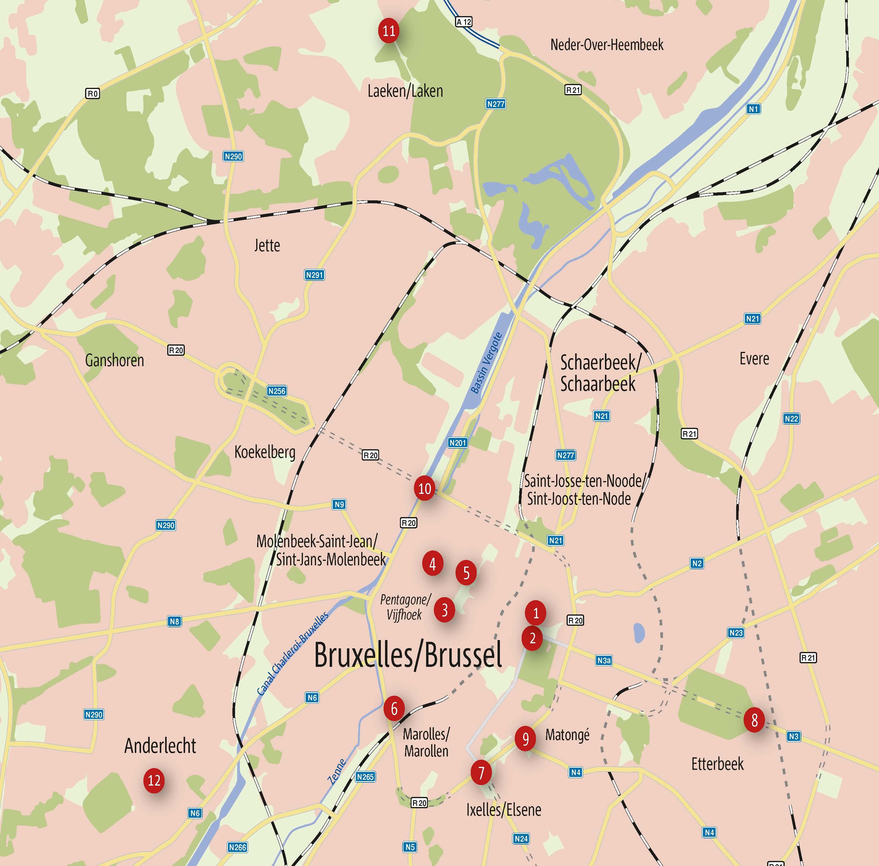 Beispielinhalt (Bild) Zu Fuß durch Brüssel