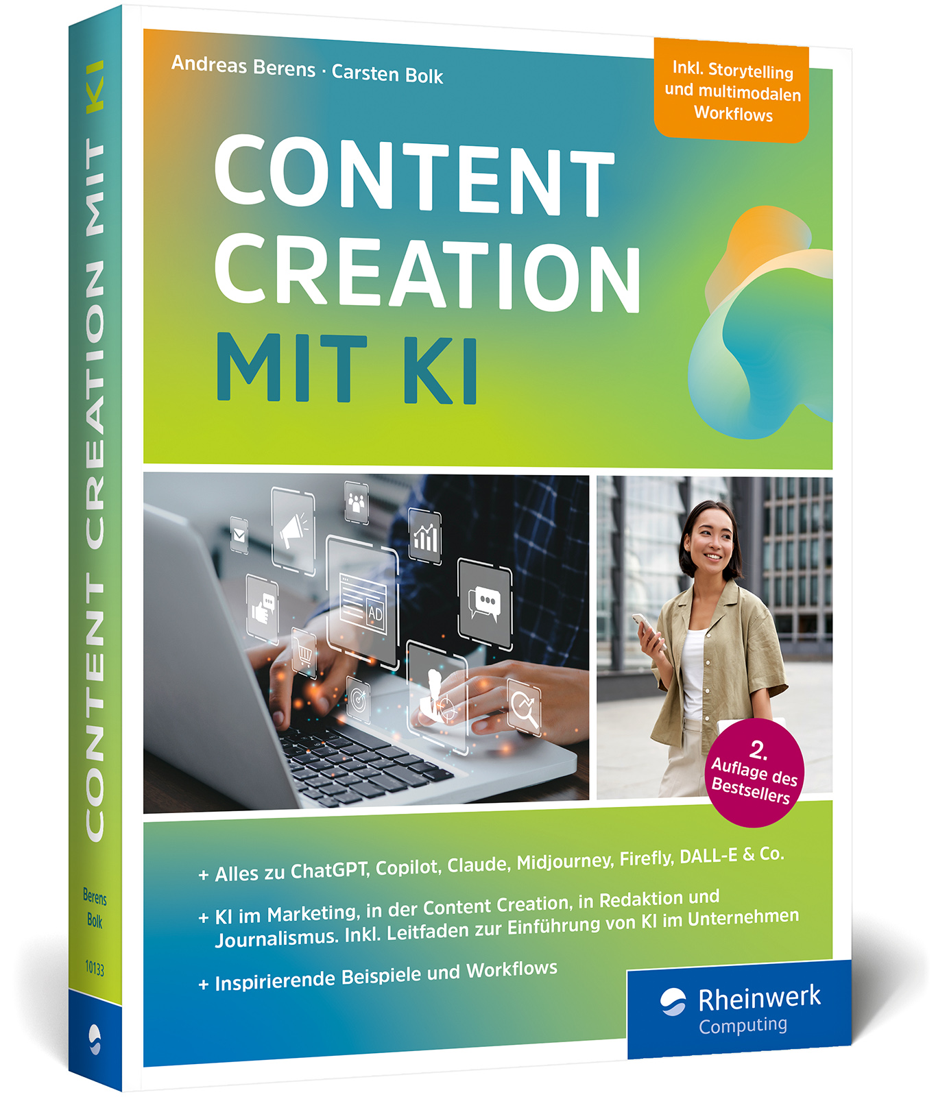 Vorderes Coverbild Content Creation mit KI