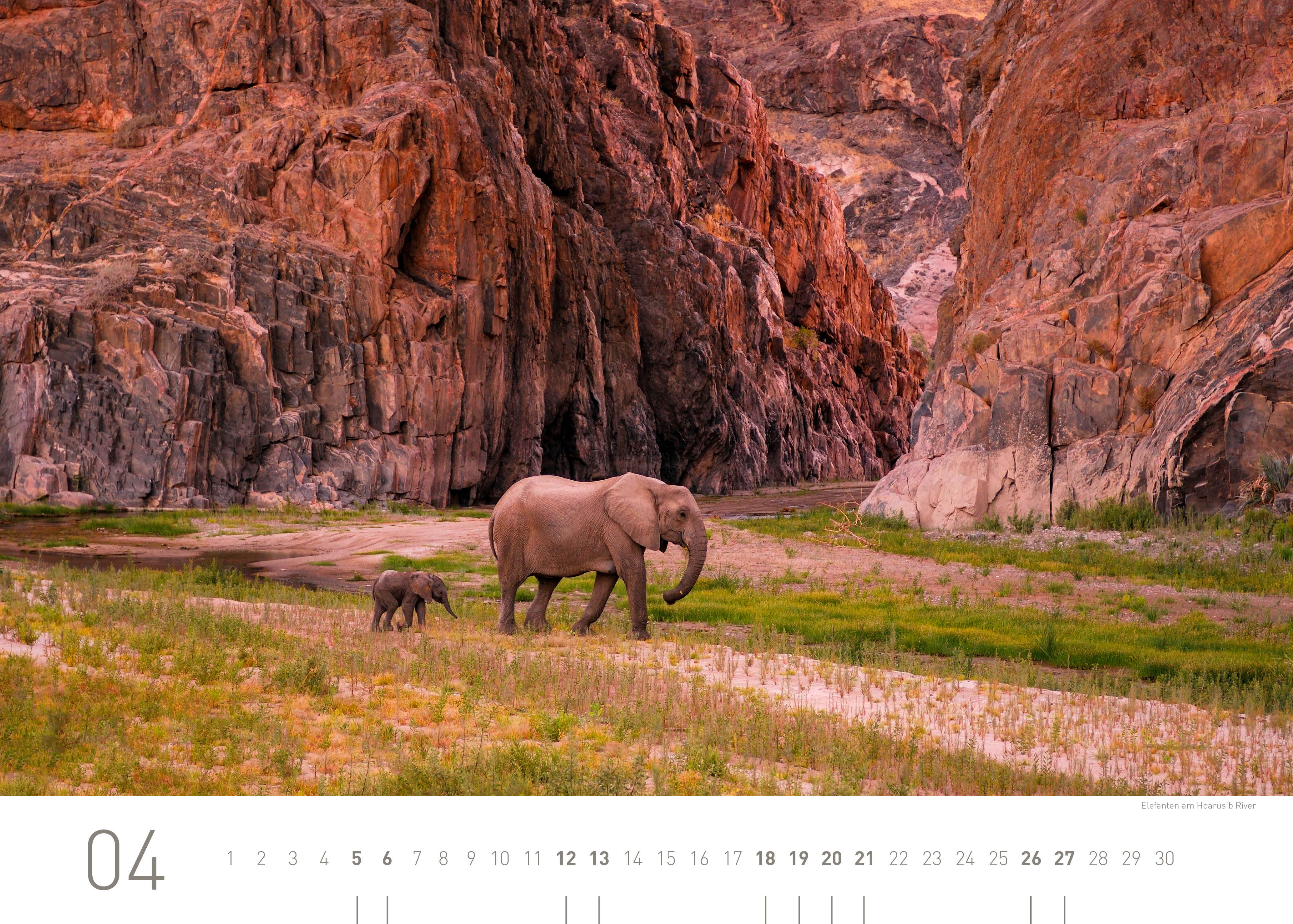 Beispielinhalt (Bild) 360° Namibia Exklusivkalender 2025